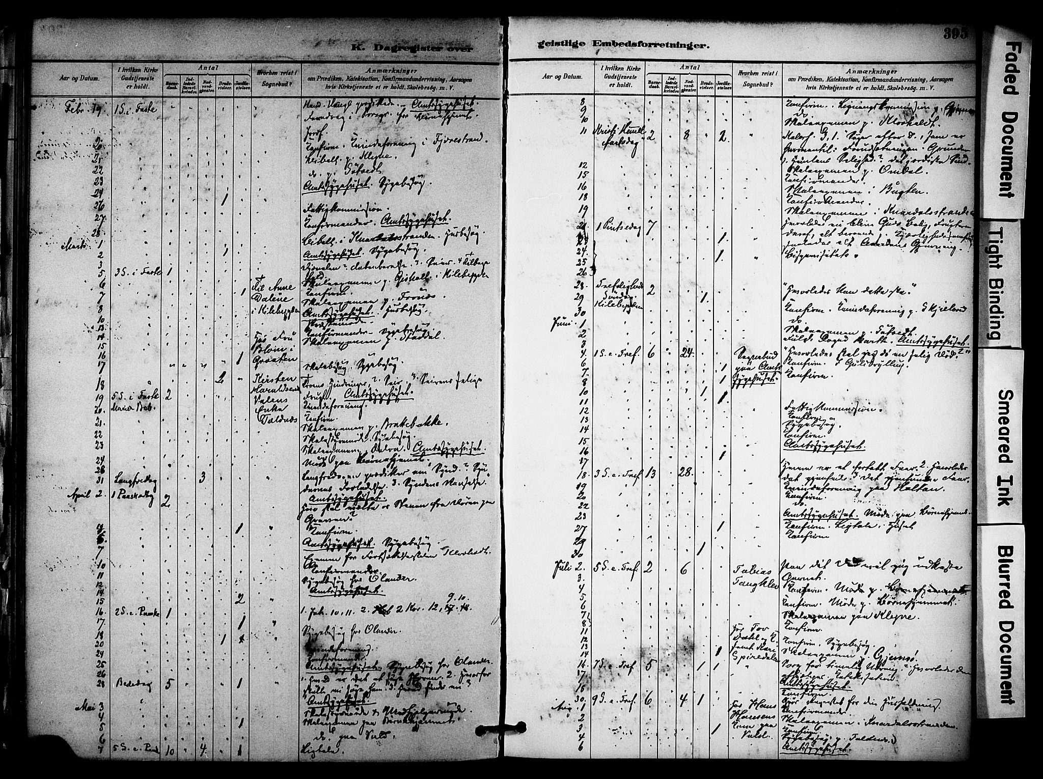 Solum kirkebøker, AV/SAKO-A-306/F/Fa/L0010: Parish register (official) no. I 10, 1888-1898, p. 395