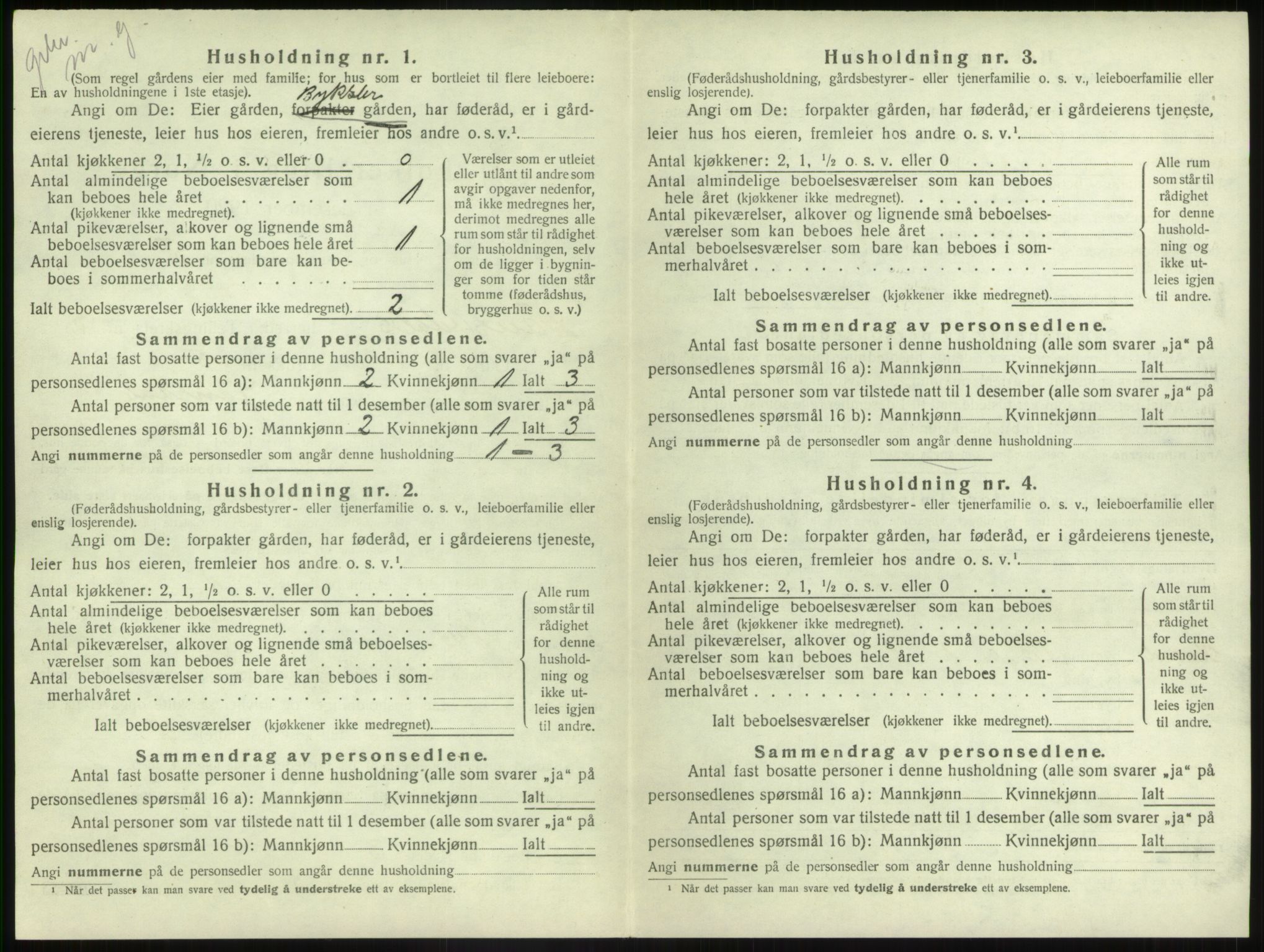 SAB, 1920 census for Naustdal, 1920, p. 402