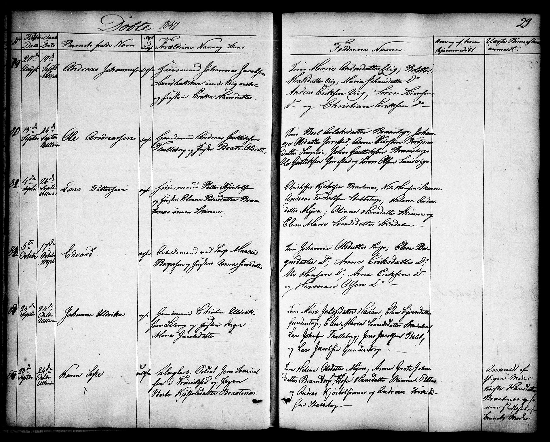 Skjeberg prestekontor Kirkebøker, SAO/A-10923/F/Fa/L0006: Parish register (official) no. I 6, 1846-1858, p. 29