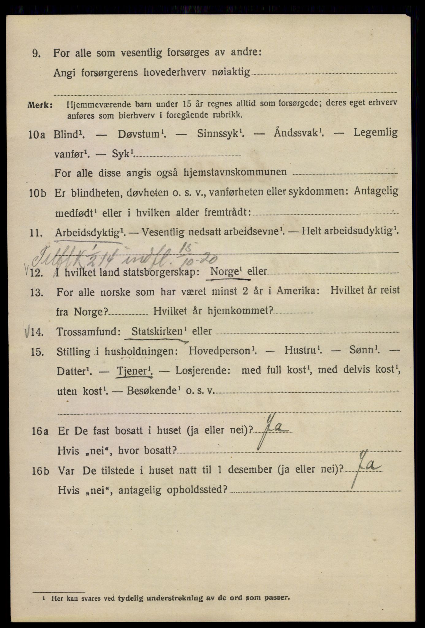 SAO, 1920 census for Kristiania, 1920, p. 299338