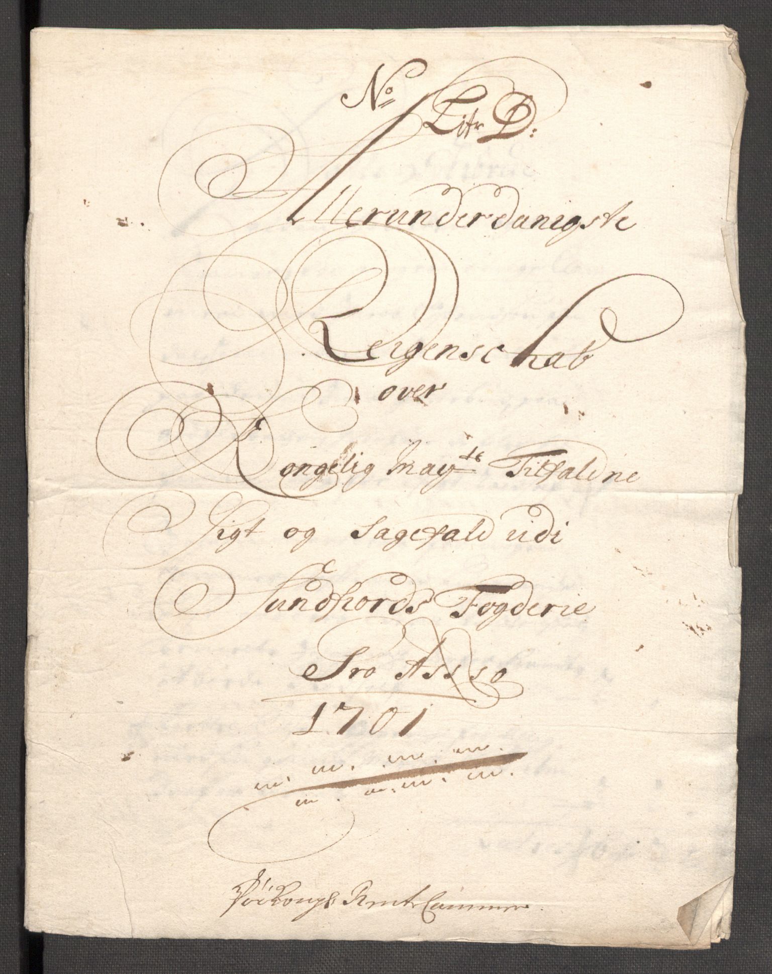 Rentekammeret inntil 1814, Reviderte regnskaper, Fogderegnskap, AV/RA-EA-4092/R53/L3425: Fogderegnskap Sunn- og Nordfjord, 1700-1701, p. 324