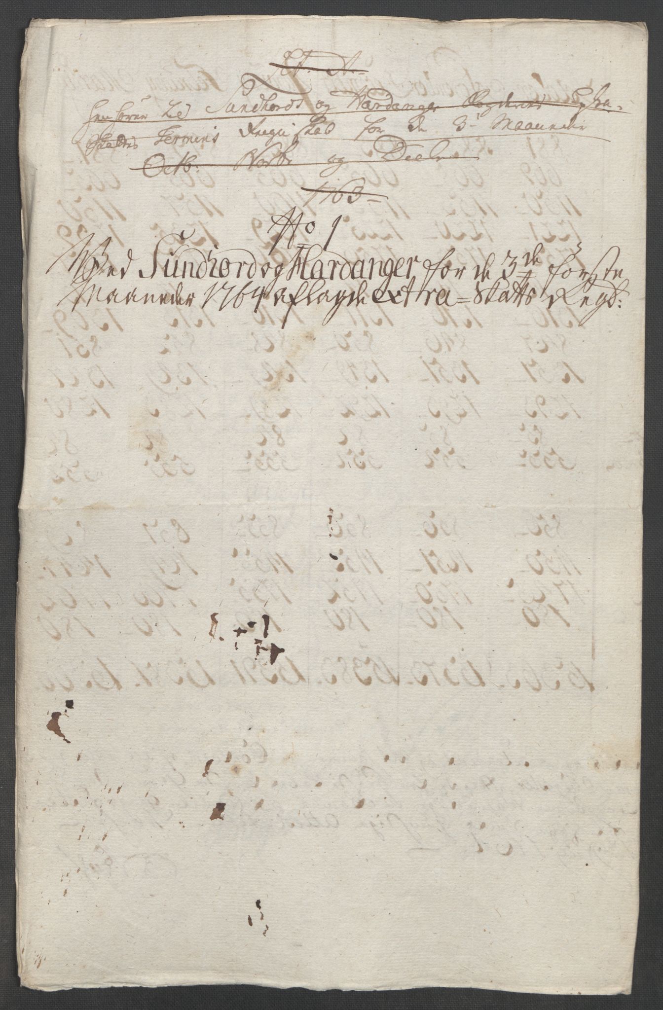 Rentekammeret inntil 1814, Reviderte regnskaper, Fogderegnskap, RA/EA-4092/R48/L3136: Ekstraskatten Sunnhordland og Hardanger, 1762-1772, p. 66
