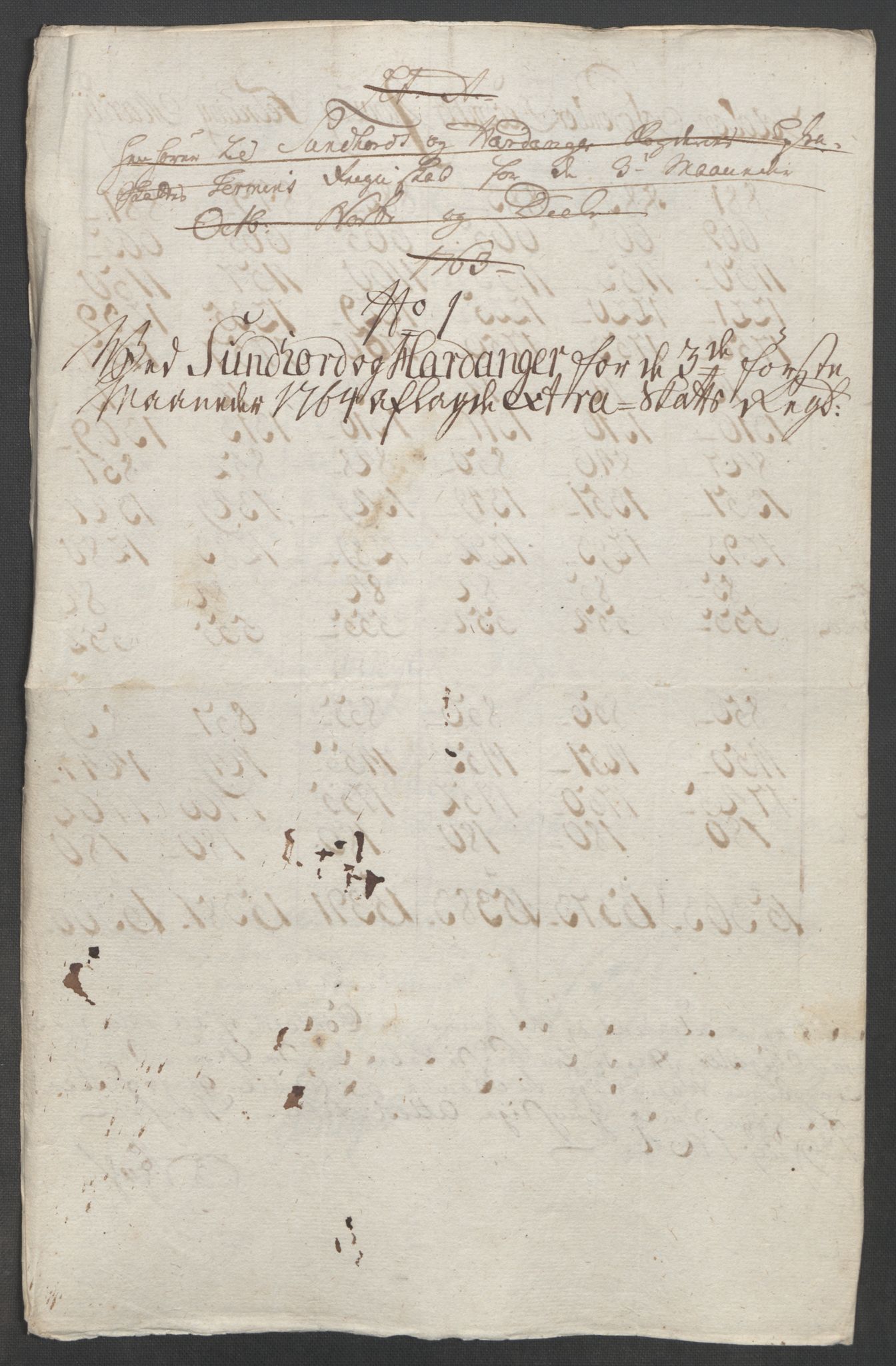 Rentekammeret inntil 1814, Reviderte regnskaper, Fogderegnskap, AV/RA-EA-4092/R48/L3136: Ekstraskatten Sunnhordland og Hardanger, 1762-1772, p. 66