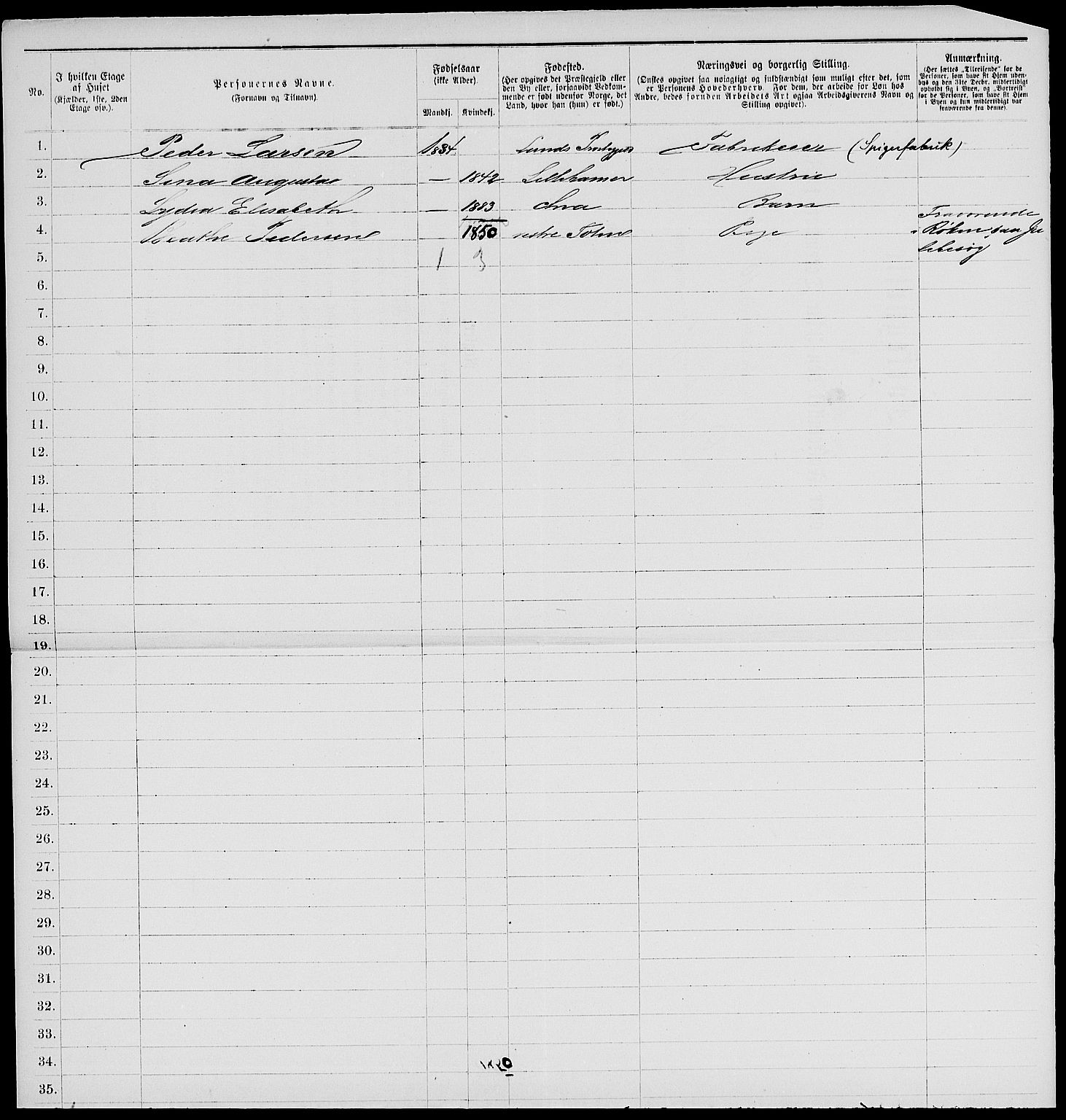 RA, 1885 census for 0301 Kristiania, 1885, p. 6327