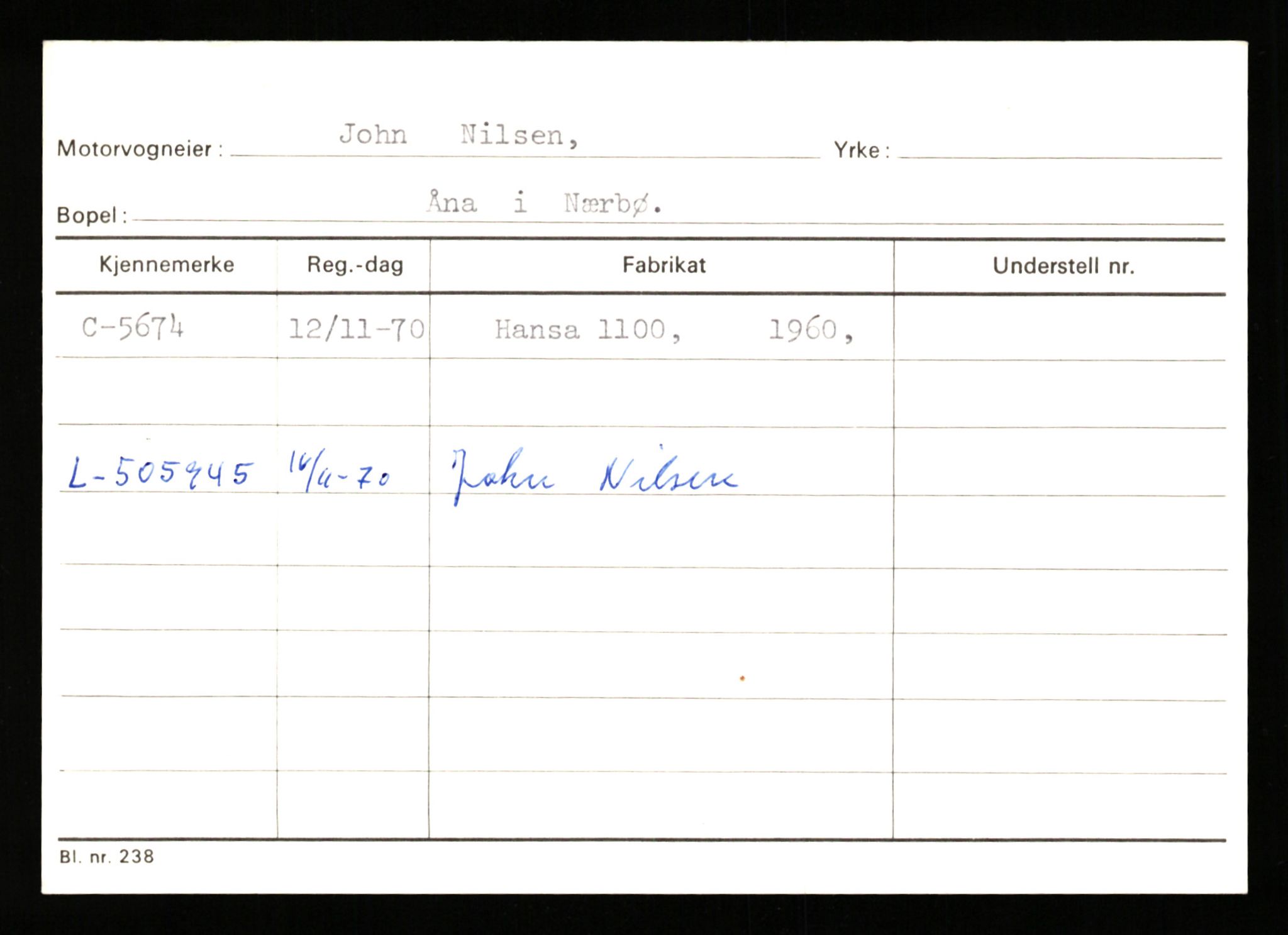 Stavanger trafikkstasjon, AV/SAST-A-101942/0/G/L0001: Registreringsnummer: 0 - 5782, 1930-1971, p. 3349