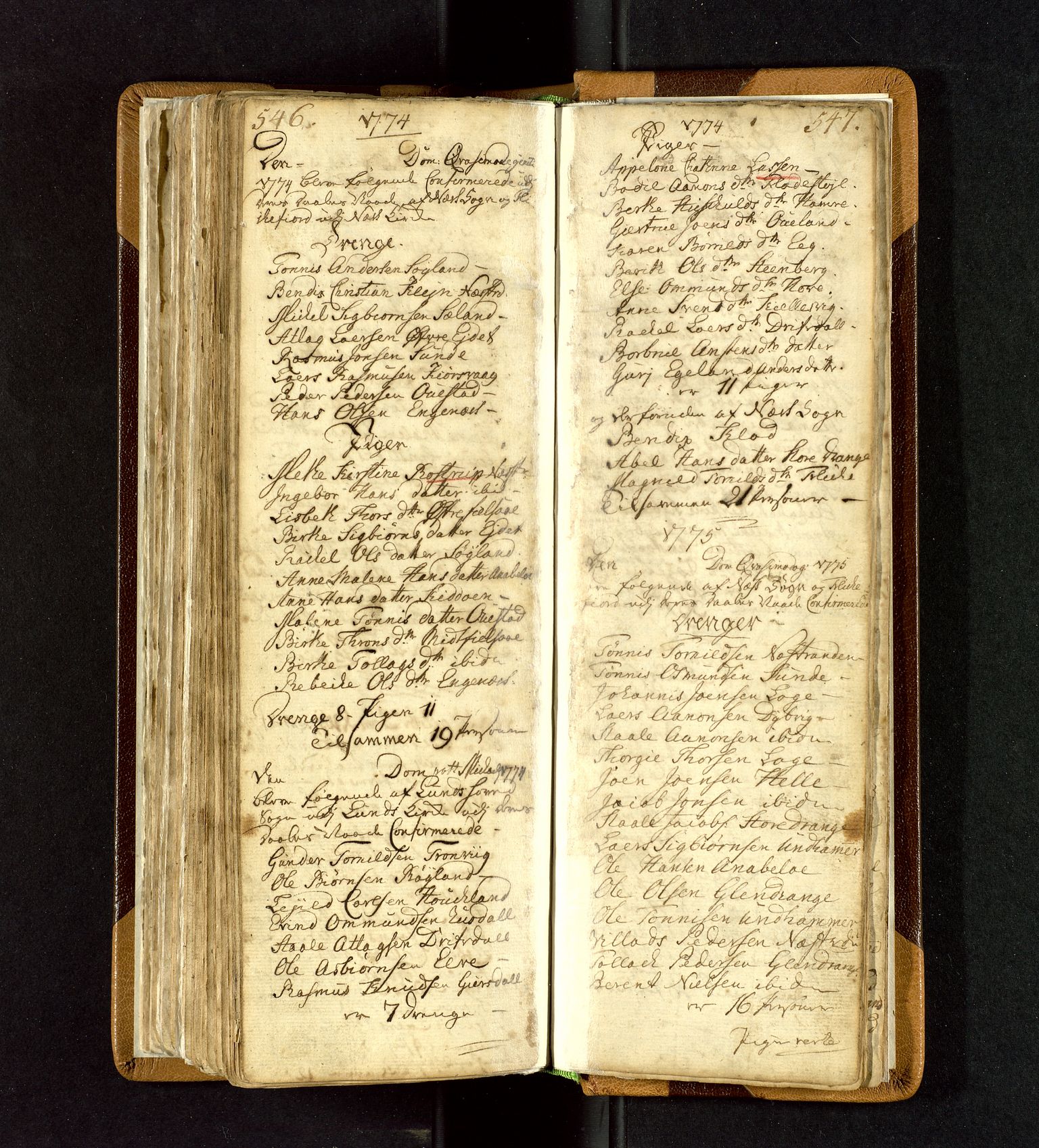 Lund sokneprestkontor, SAST/A-101809/S06/L0003: Parish register (official) no. A 3, 1761-1801, p. 546-547