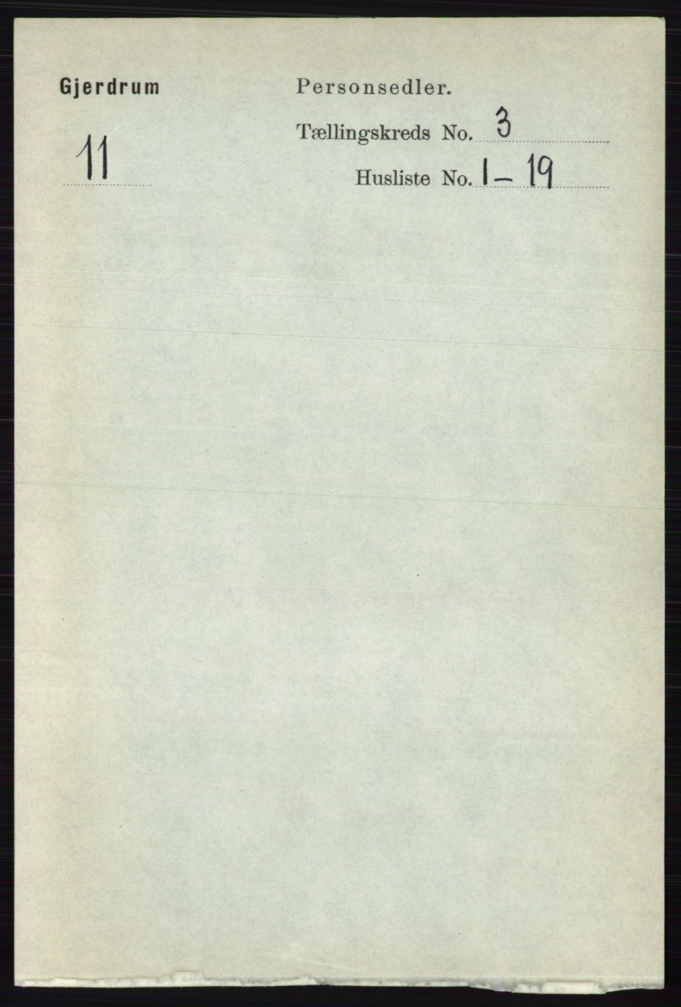 RA, 1891 census for 0234 Gjerdrum, 1891, p. 1251