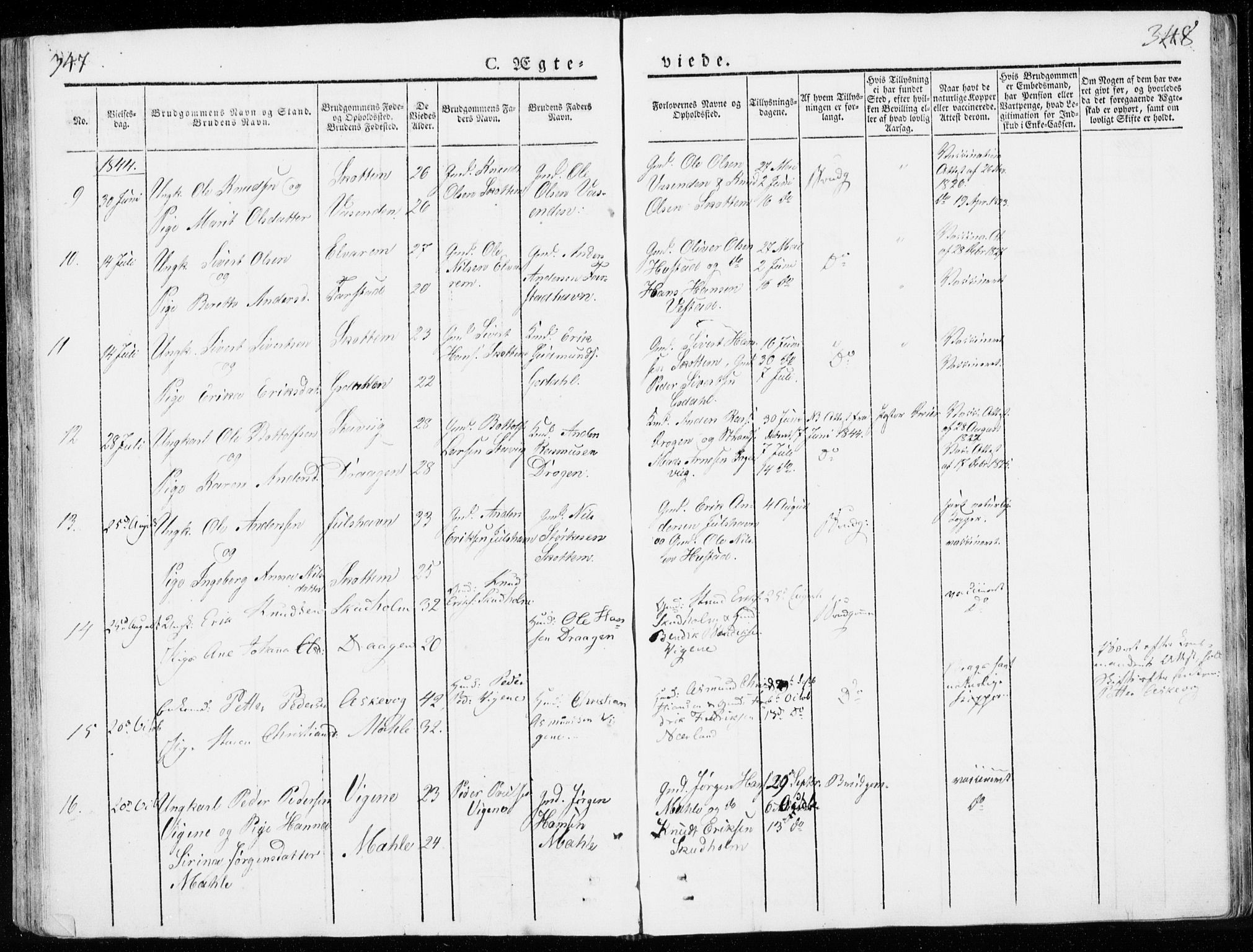 Ministerialprotokoller, klokkerbøker og fødselsregistre - Møre og Romsdal, AV/SAT-A-1454/566/L0766: Parish register (official) no. 566A05, 1842-1851, p. 347-348