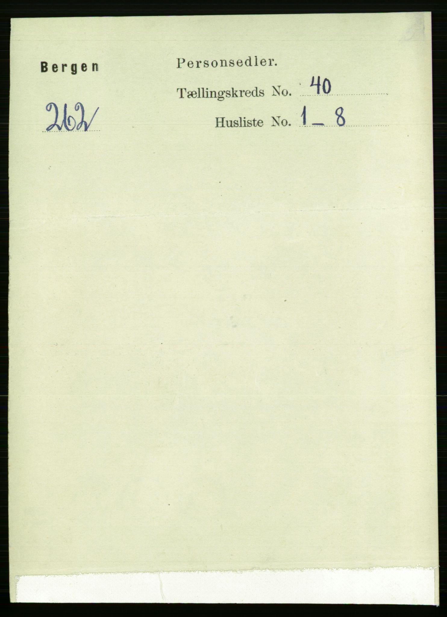 RA, 1891 Census for 1301 Bergen, 1891, p. 48130