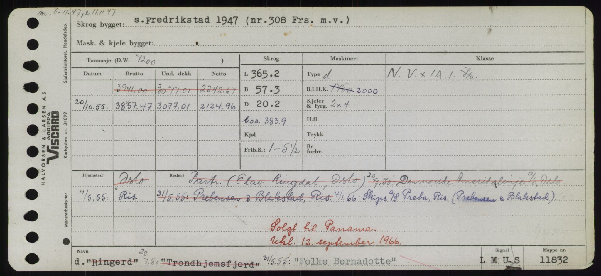 Sjøfartsdirektoratet med forløpere, Skipsmålingen, AV/RA-S-1627/H/Hd/L0011: Fartøy, Fla-Får, p. 141