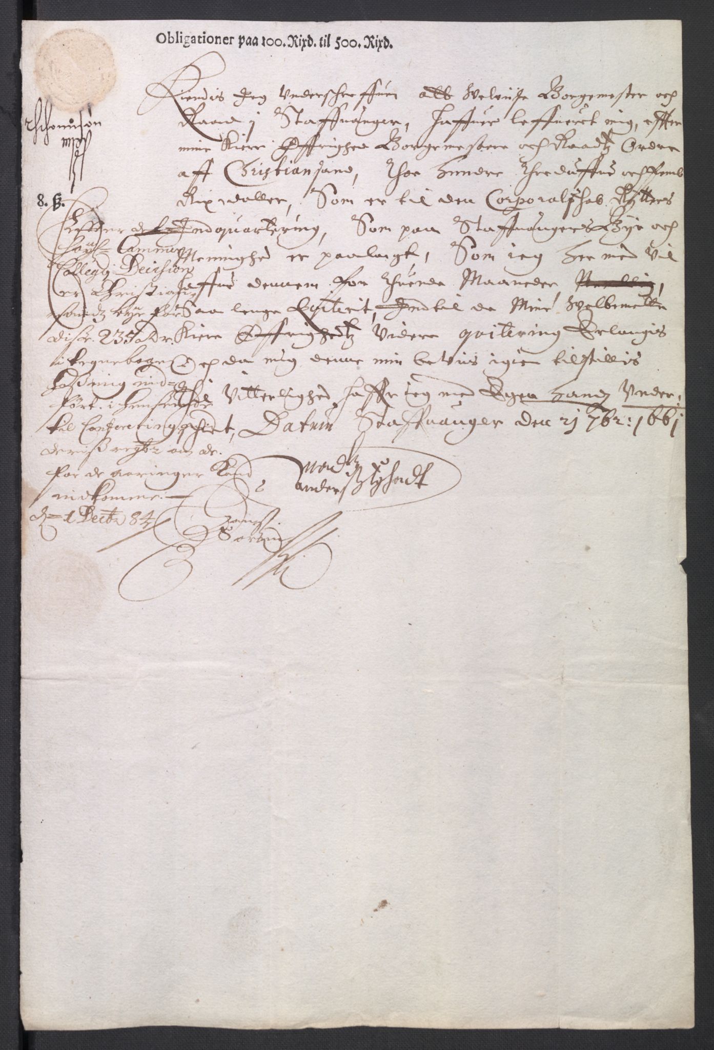 Rentekammeret inntil 1814, Reviderte regnskaper, Byregnskaper, AV/RA-EA-4066/R/Ro/L0300: [O3] Kontribusjonsregnskap, 1661-1678, p. 24