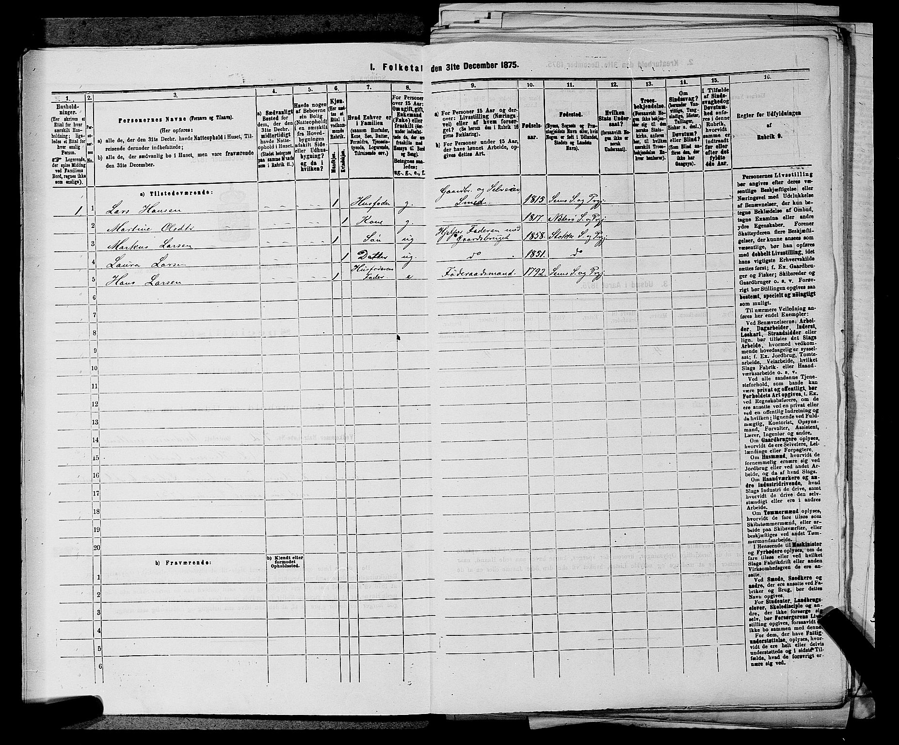 SAKO, 1875 census for 0721P Sem, 1875, p. 96