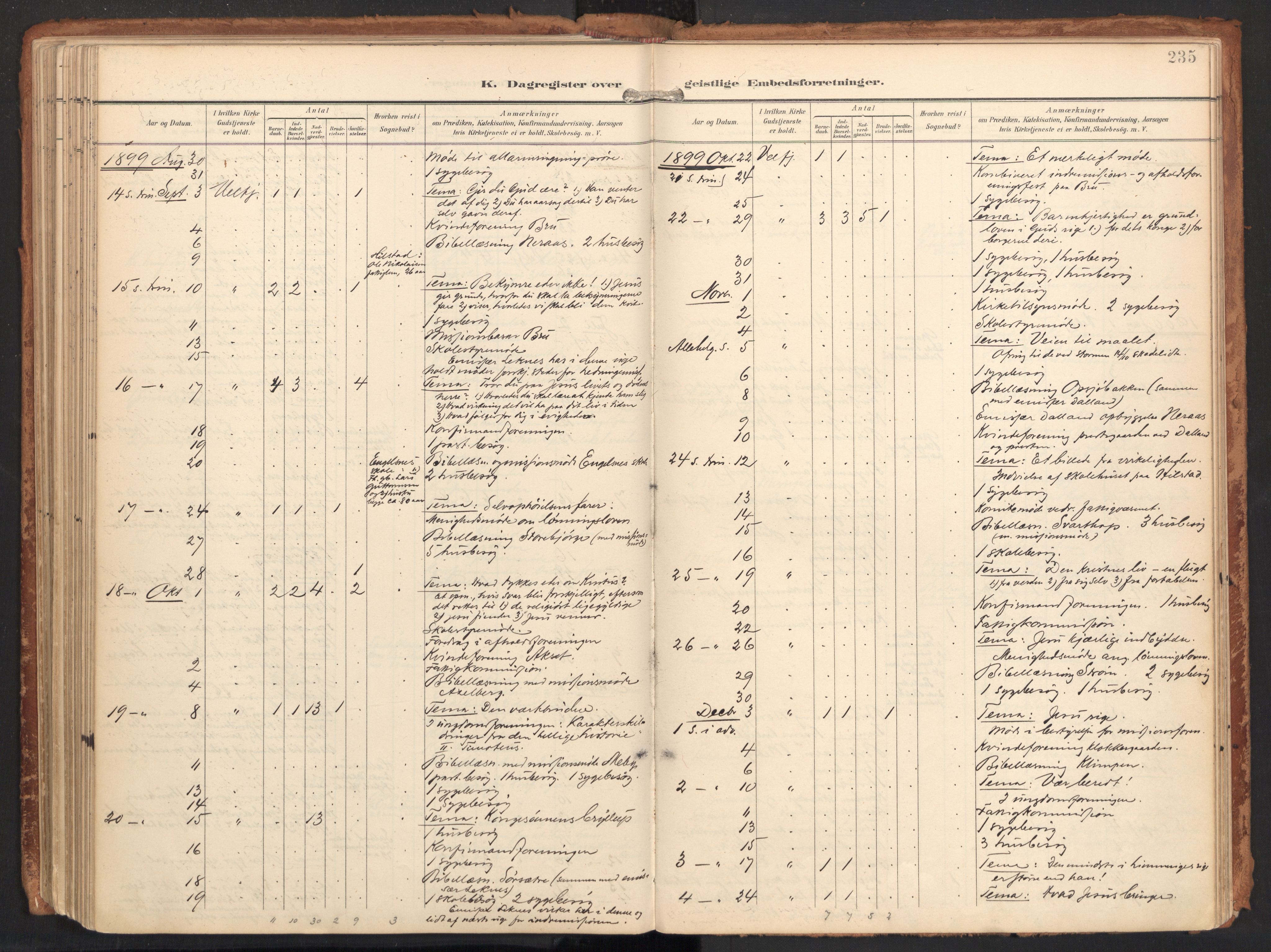 Ministerialprotokoller, klokkerbøker og fødselsregistre - Nordland, AV/SAT-A-1459/814/L0227: Parish register (official) no. 814A08, 1899-1920, p. 235