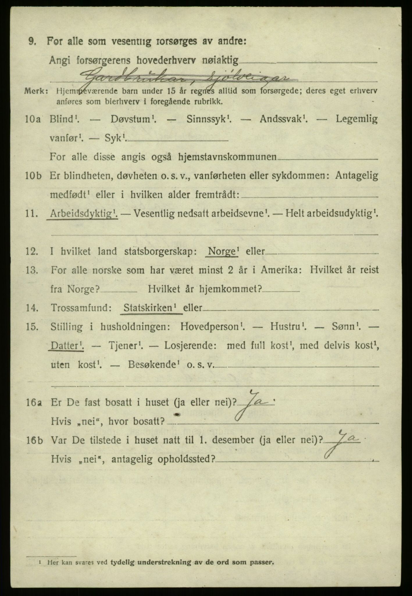 SAB, 1920 census for Bremanger, 1920, p. 4425