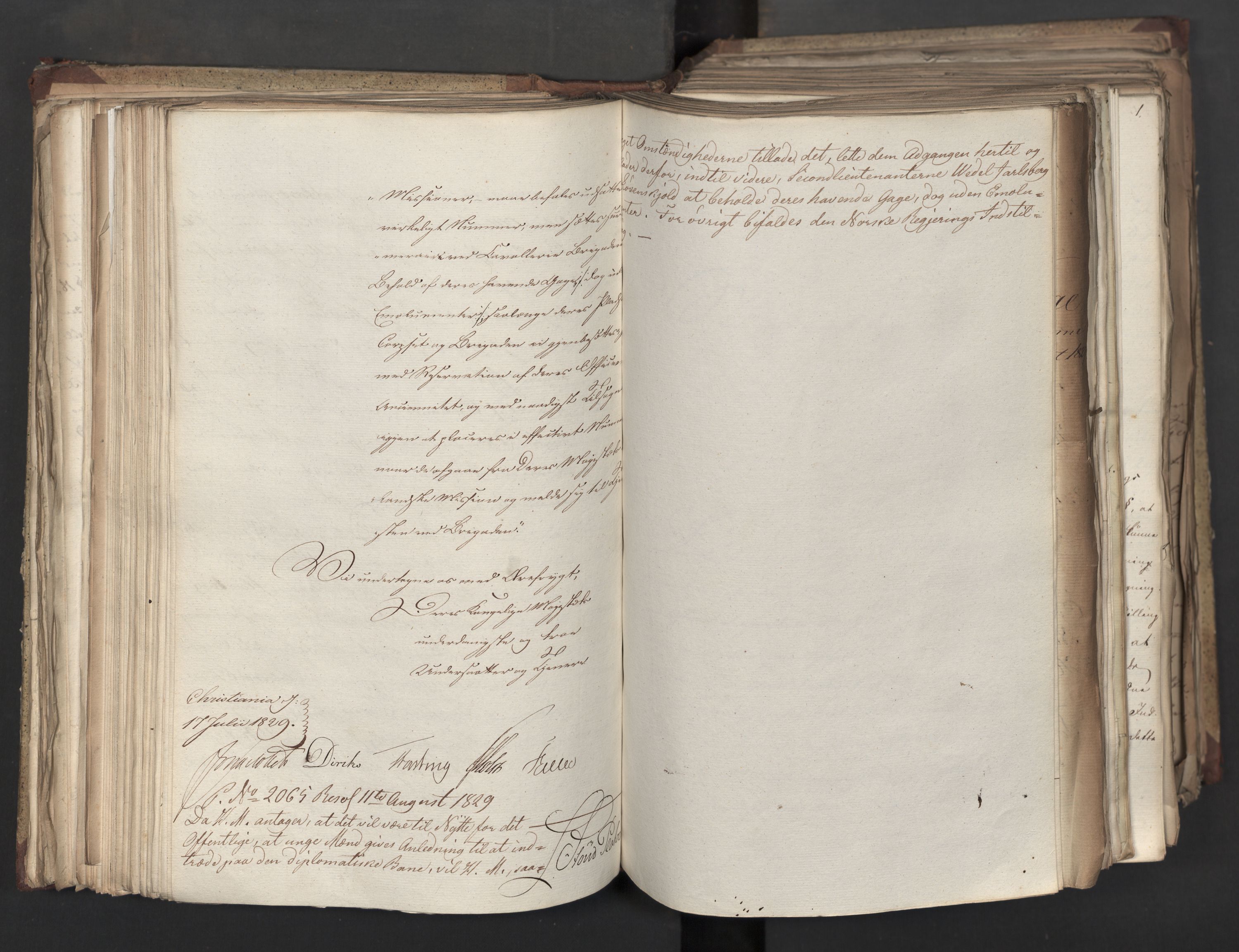 Statsrådsavdelingen i Stockholm, AV/RA-S-1003/D/Da/L0060: Regjeringsinnstillinger nr. 1276-1500, 1829, p. 216