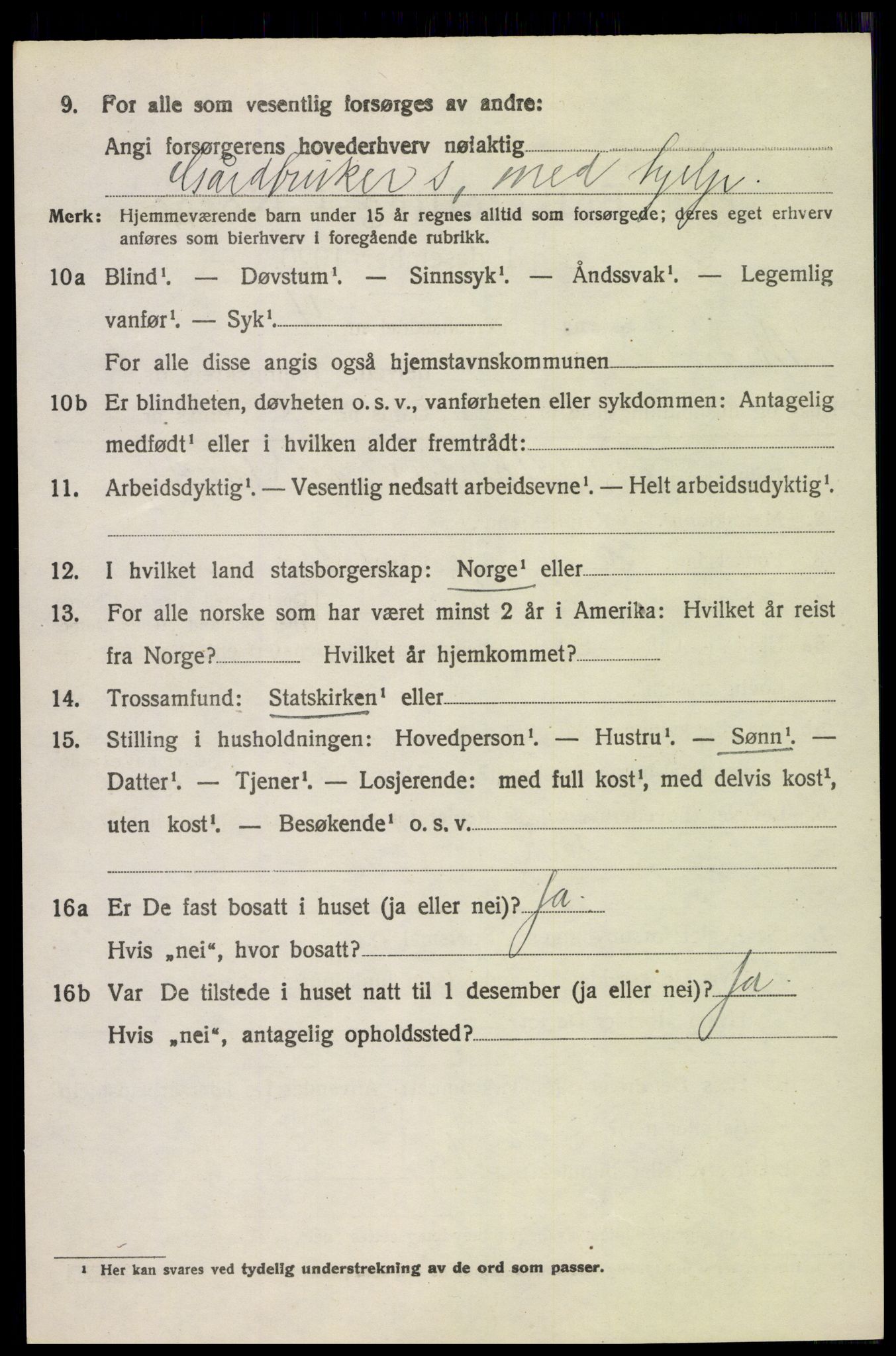 SAH, 1920 census for Nord-Fron, 1920, p. 5969