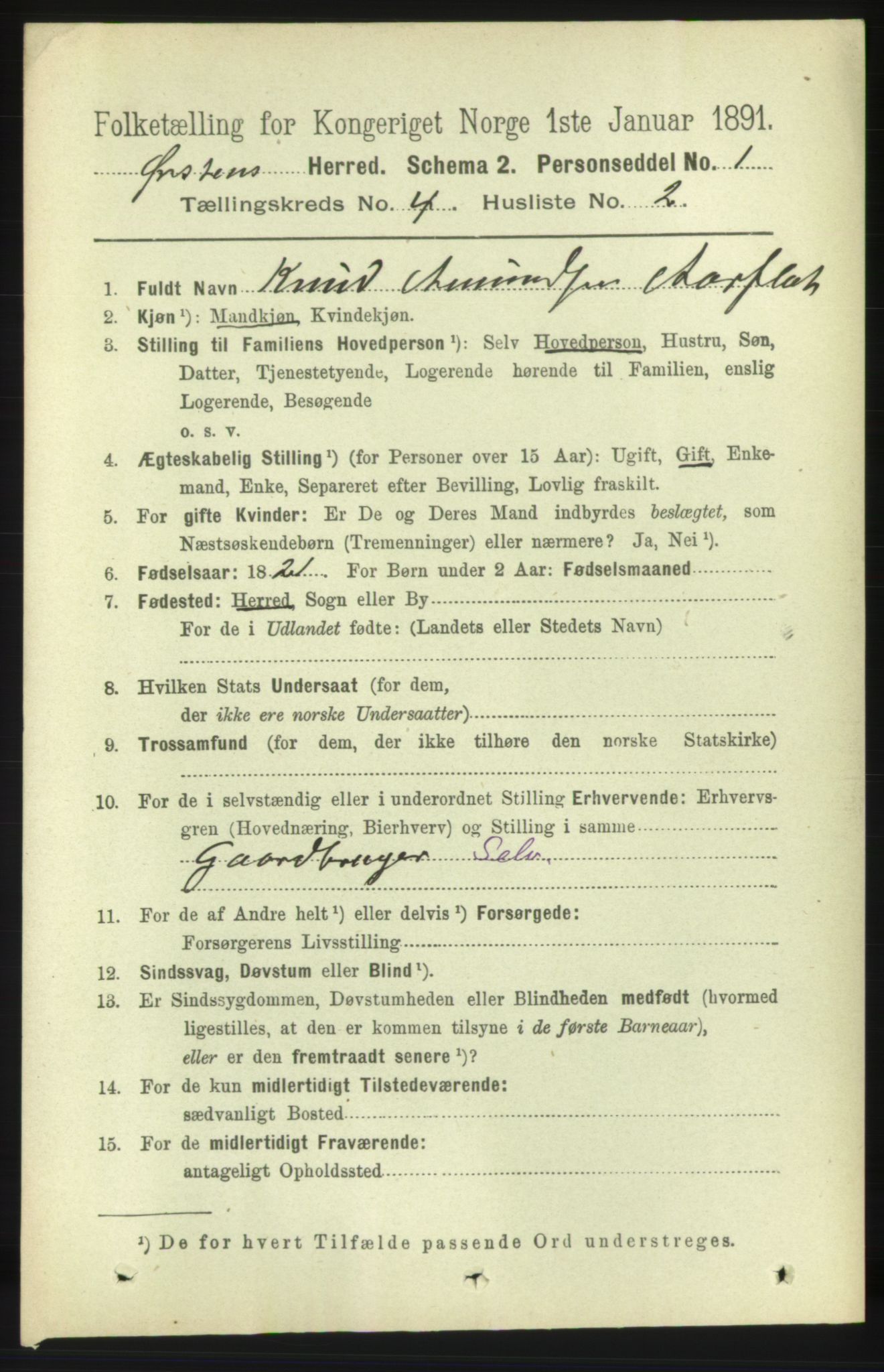 RA, 1891 census for 1520 Ørsta, 1891, p. 1683