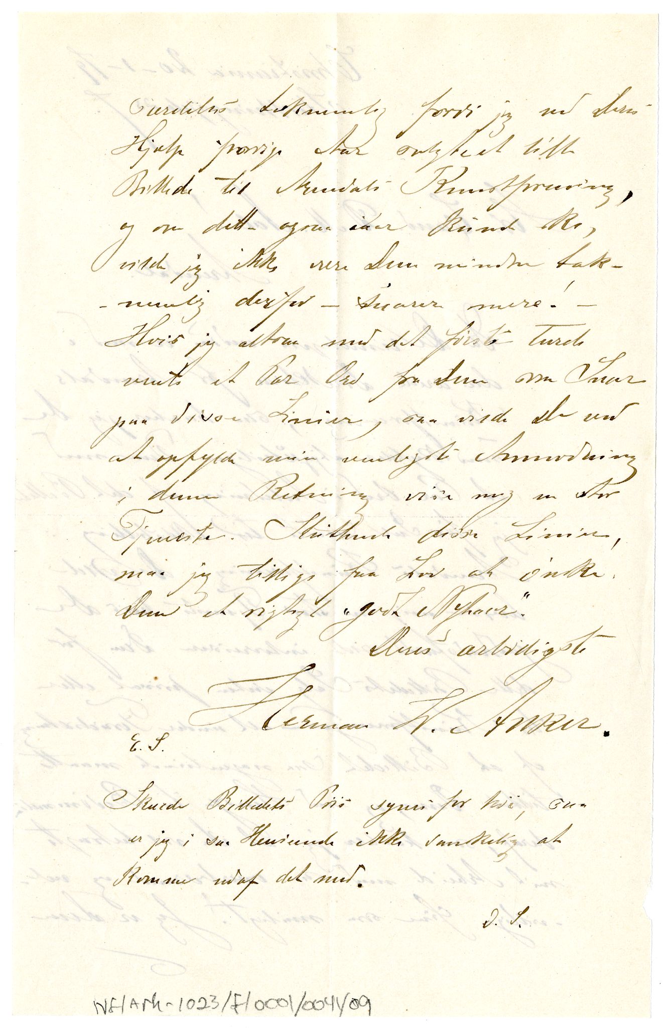 Diderik Maria Aalls brevsamling, NF/Ark-1023/F/L0001: D.M. Aalls brevsamling. A - B, 1738-1889, p. 512