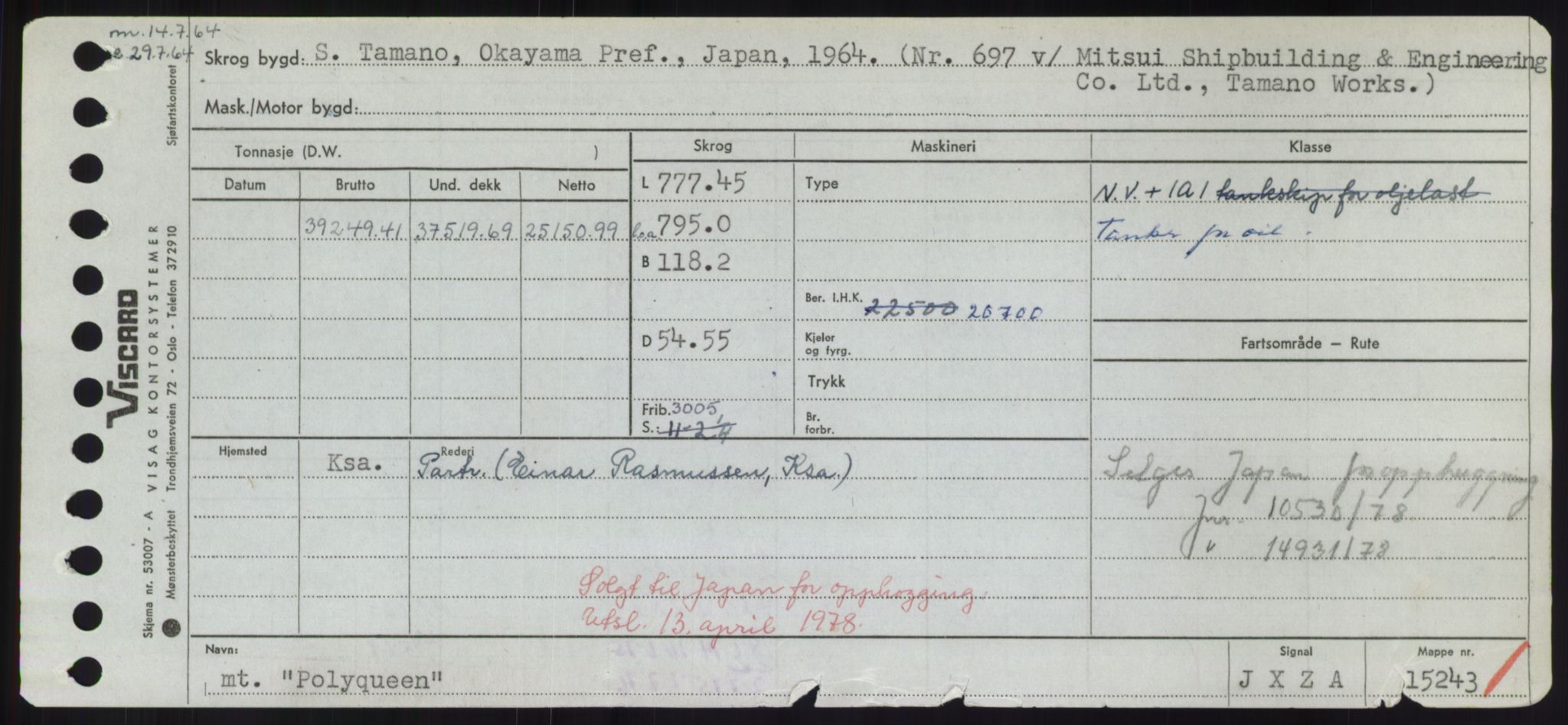 Sjøfartsdirektoratet med forløpere, Skipsmålingen, AV/RA-S-1627/H/Hd/L0029: Fartøy, P, p. 483