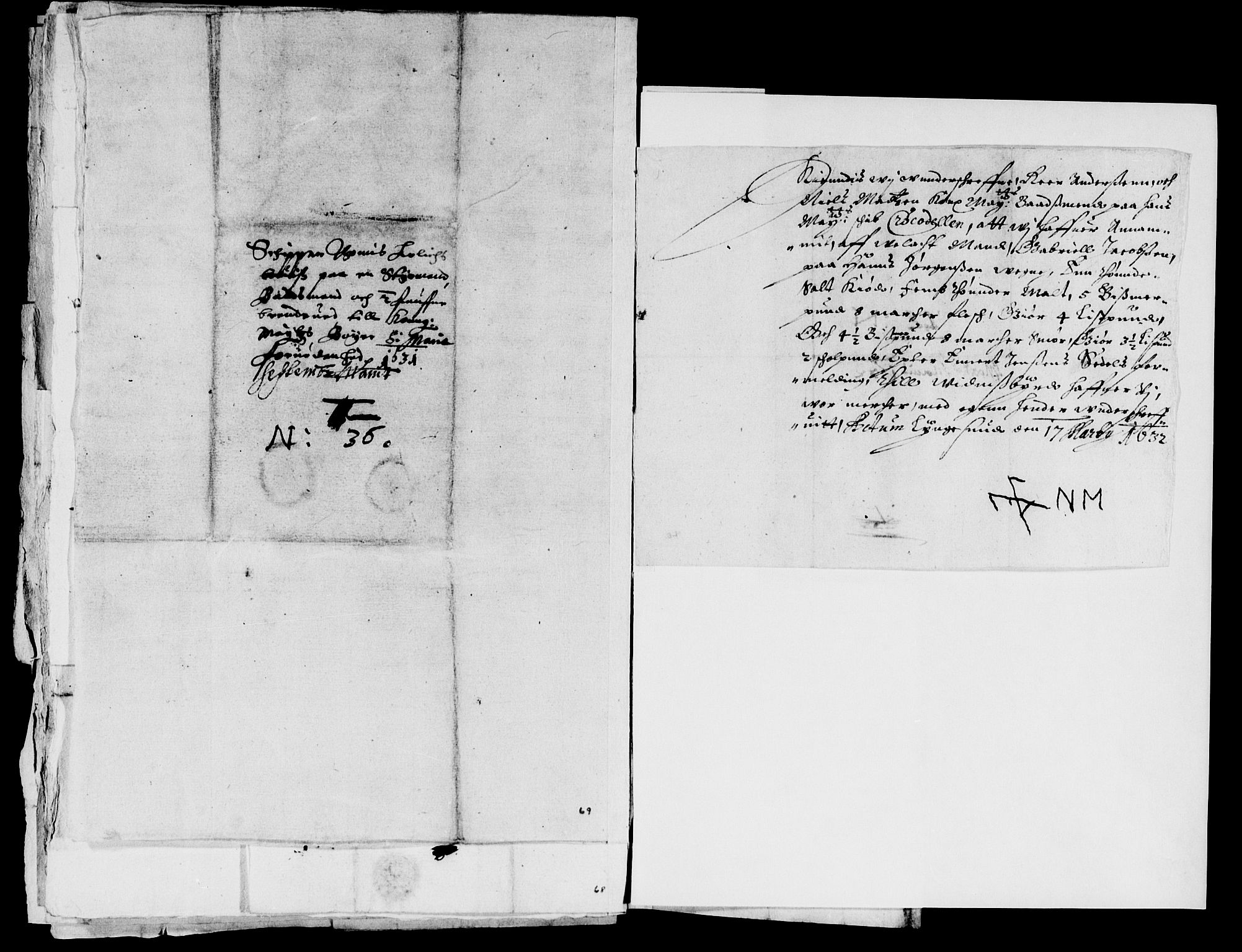 Rentekammeret inntil 1814, Reviderte regnskaper, Lensregnskaper, RA/EA-5023/R/Rb/Rbq/L0022: Nedenes len. Mandals len. Råbyggelag., 1632-1634