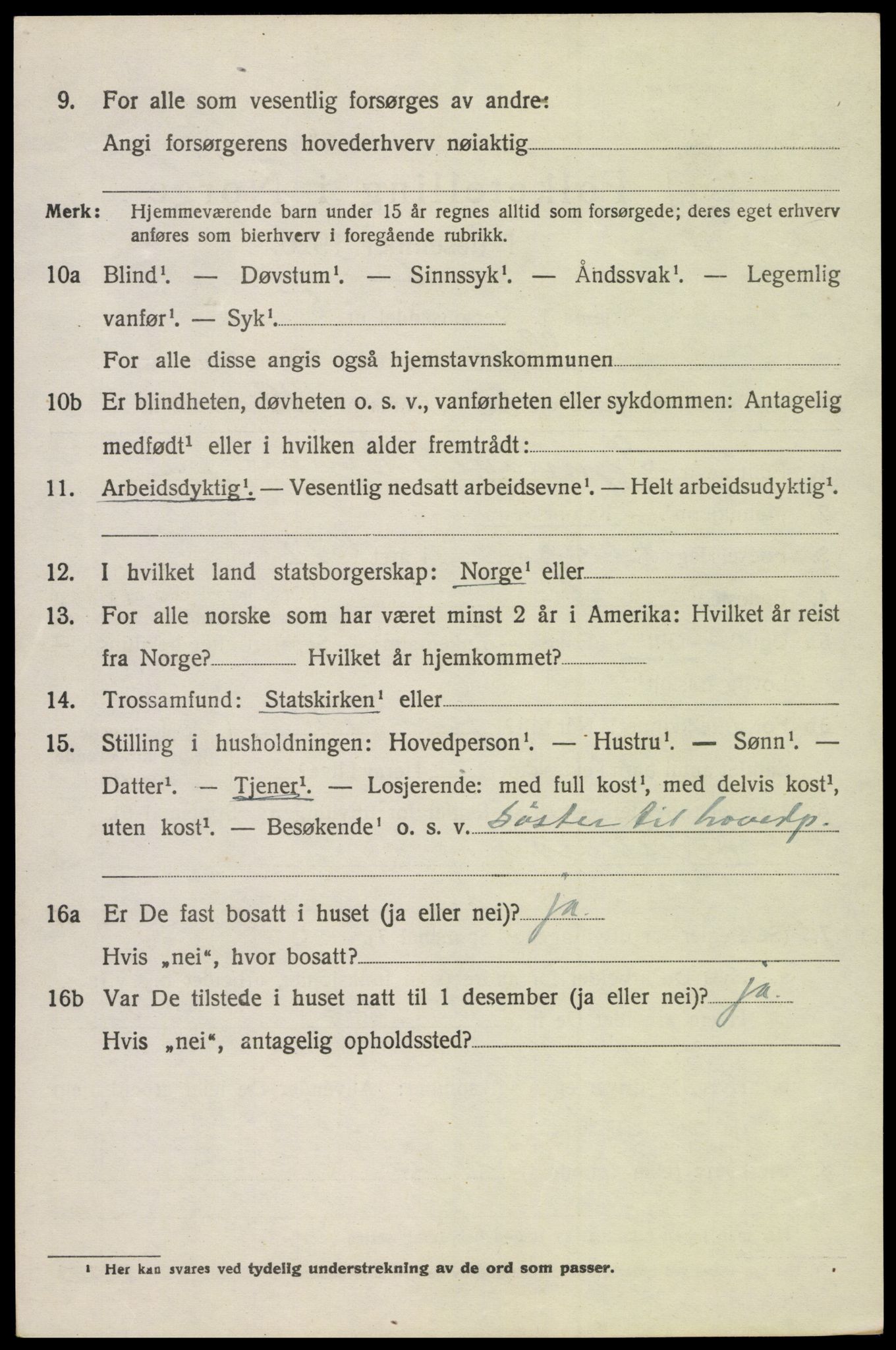 SAH, 1920 census for Sel, 1920, p. 1491