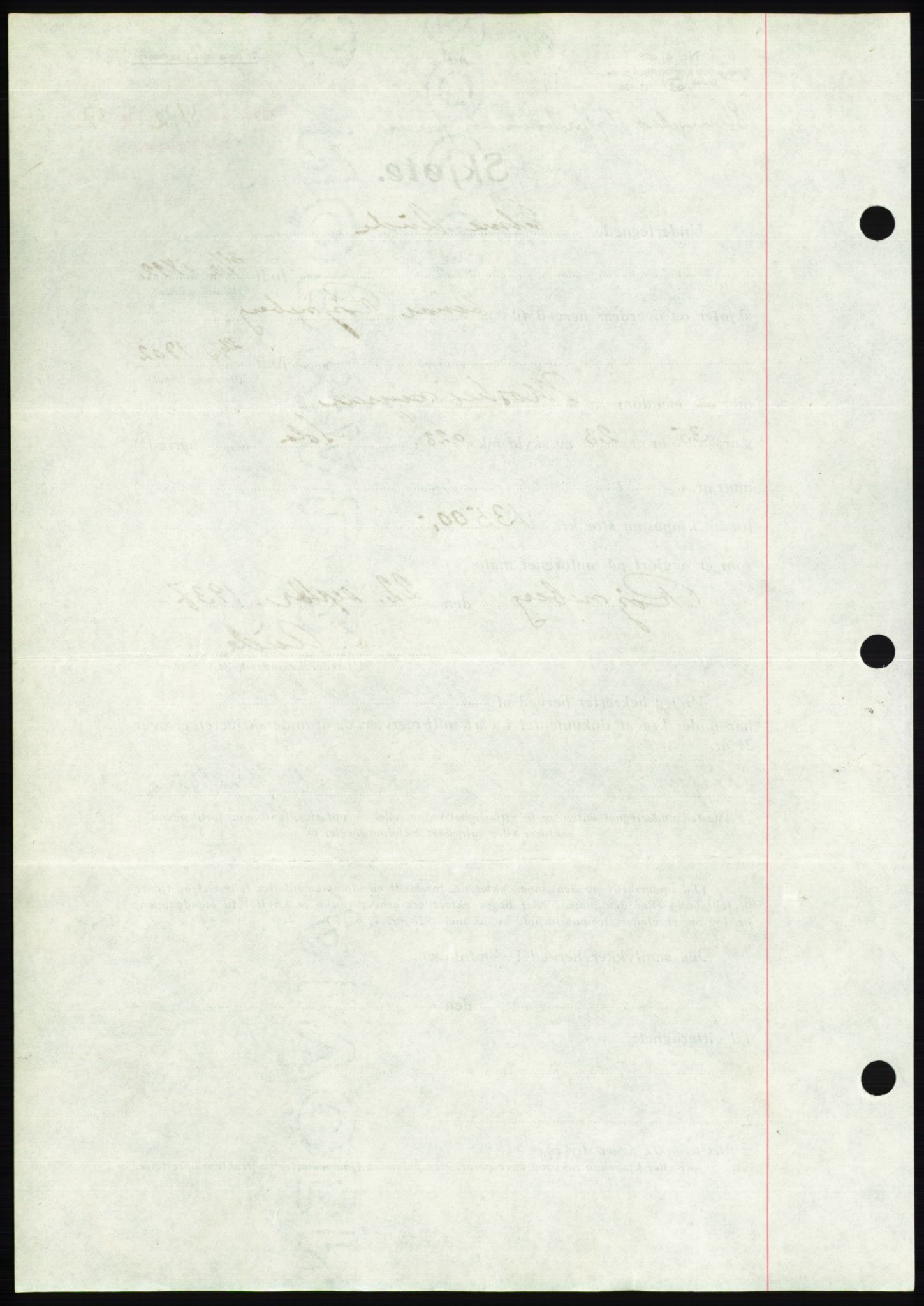 Jæren sorenskriveri, SAST/A-100310/03/G/Gba/L0069: Mortgage book, 1937-1937, Diary no: : 3112/1937