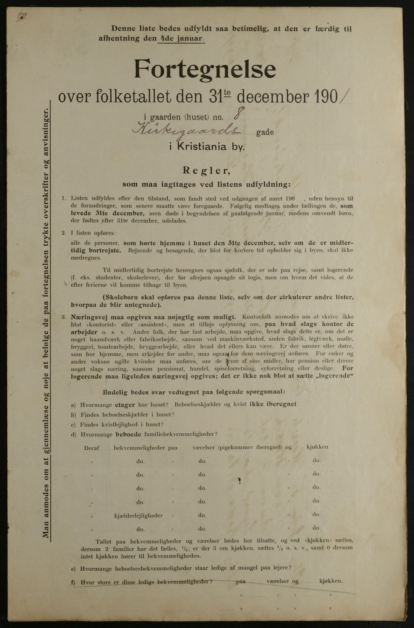 OBA, Municipal Census 1901 for Kristiania, 1901, p. 7836