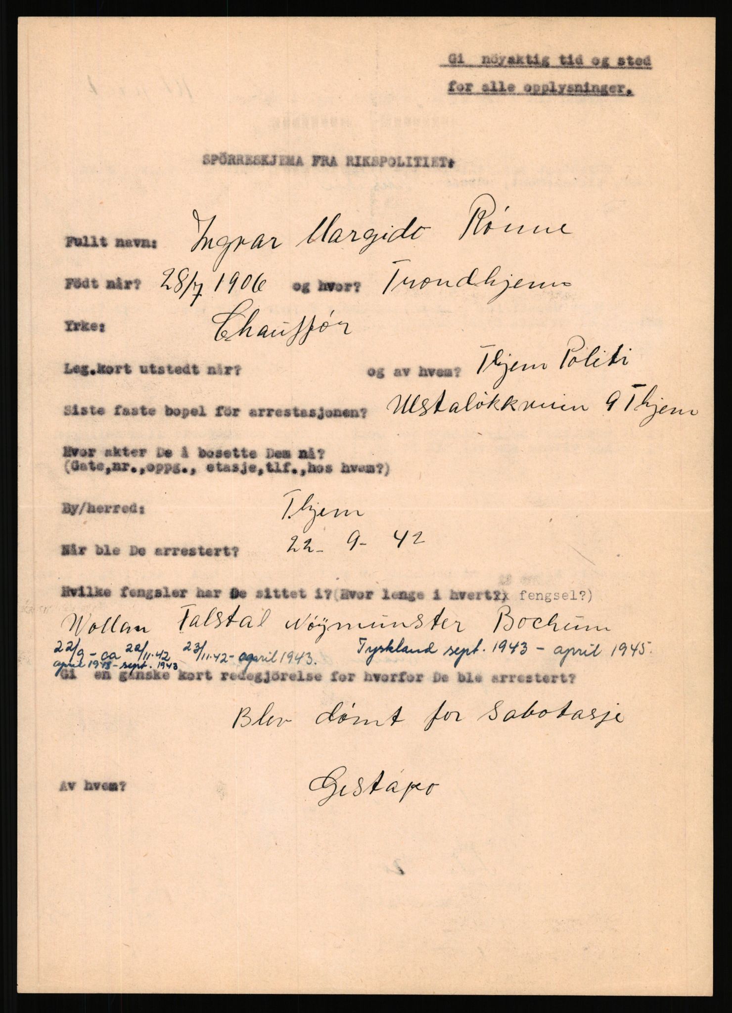 Rikspolitisjefen, AV/RA-S-1560/L/L0014: Pettersen, Aksel - Savosnick, Ernst, 1940-1945, p. 962