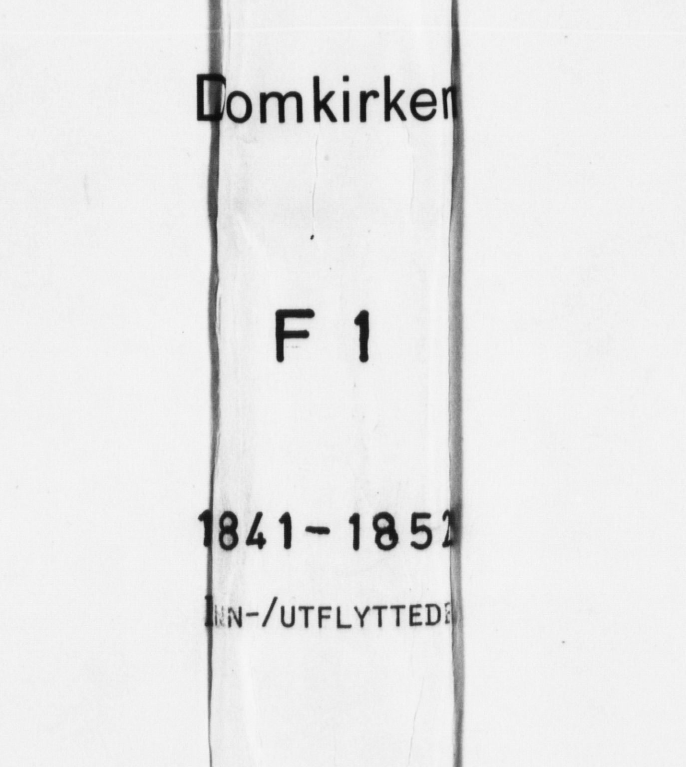 Domkirken sokneprestembete, SAB/A-74801/H/Haa/L0046: Parish register (official) no. F 1, 1841-1852