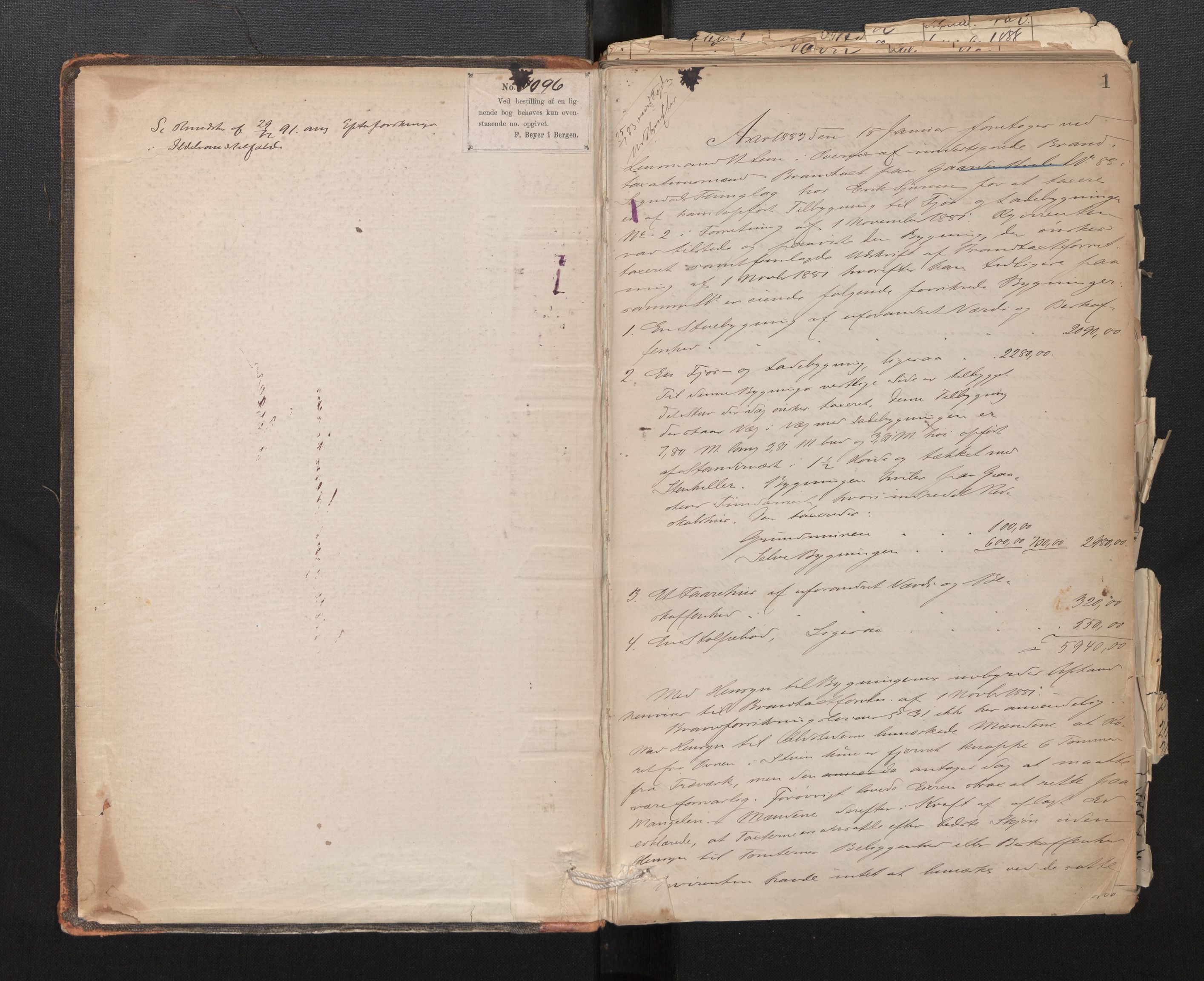 Lensmannen i Sogndal, AV/SAB-A-29901/0012/L0003: Branntakstprotokoll, 1883-1917, p. 1
