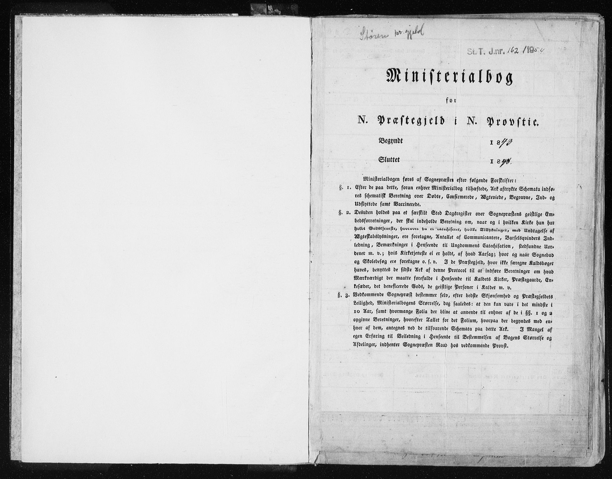 Ministerialprotokoller, klokkerbøker og fødselsregistre - Sør-Trøndelag, SAT/A-1456/687/L0997: Parish register (official) no. 687A05 /1, 1843-1848