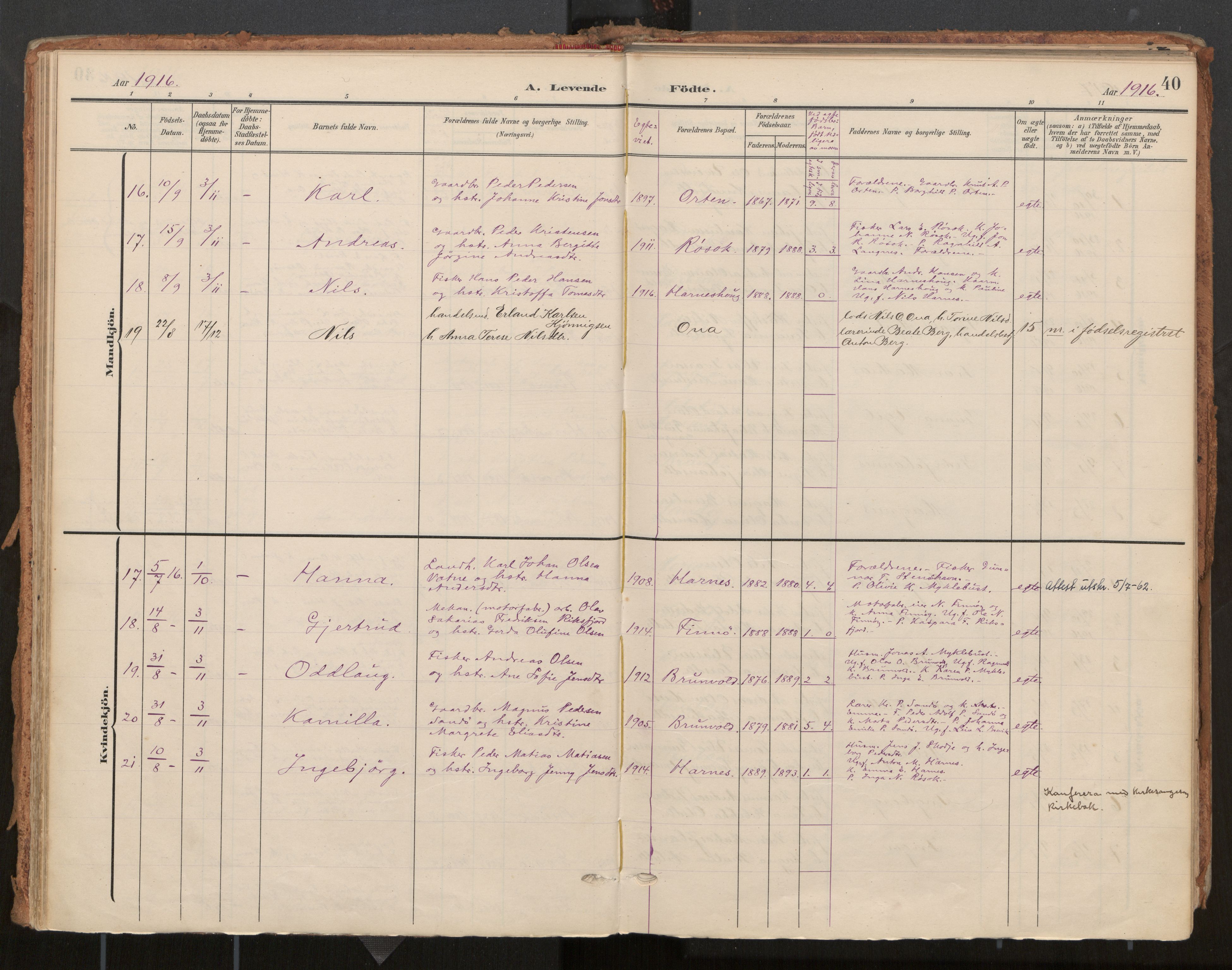 Ministerialprotokoller, klokkerbøker og fødselsregistre - Møre og Romsdal, AV/SAT-A-1454/561/L0730: Parish register (official) no. 561A04, 1901-1929, p. 40