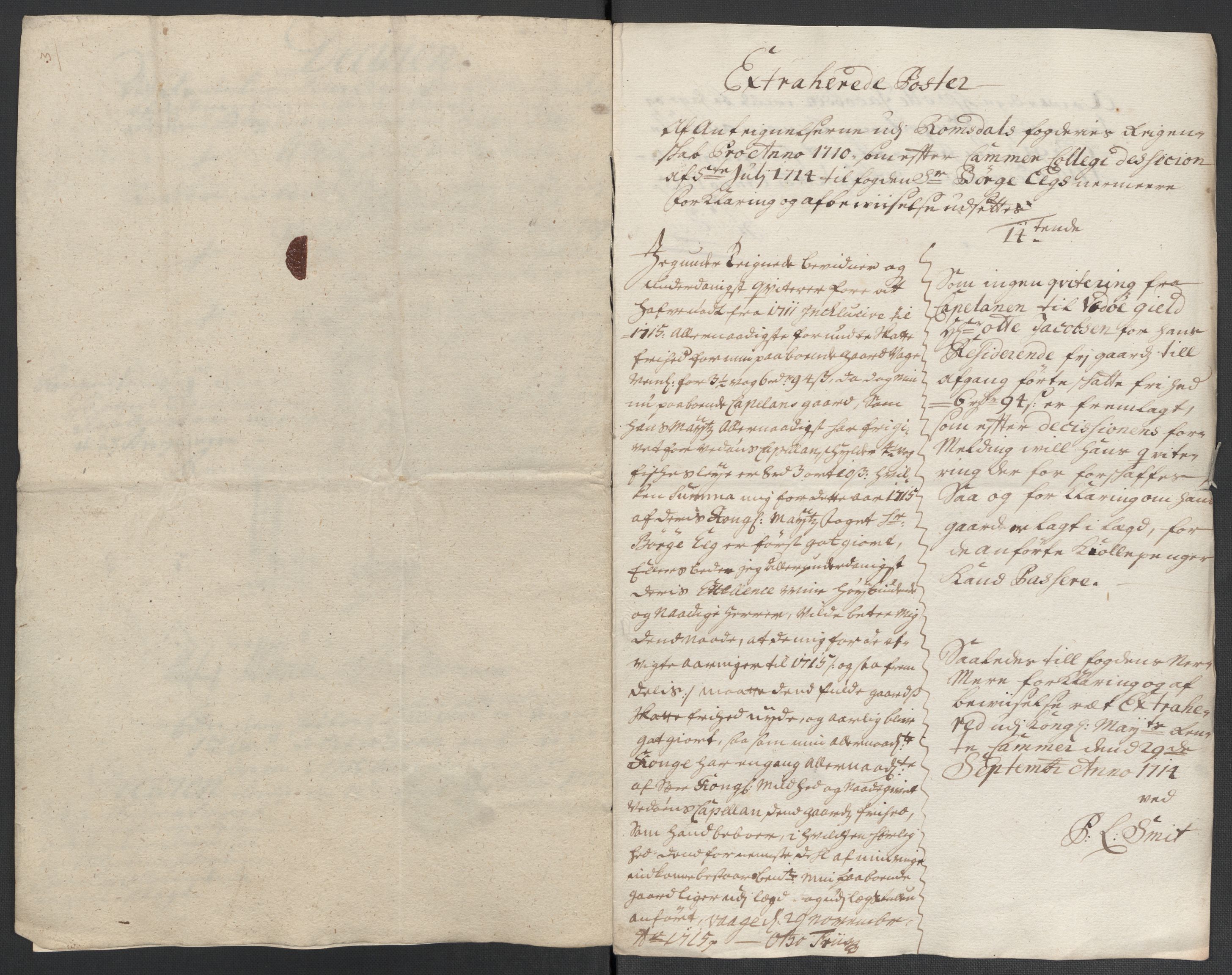 Rentekammeret inntil 1814, Reviderte regnskaper, Fogderegnskap, AV/RA-EA-4092/R55/L3659: Fogderegnskap Romsdal, 1709-1710, p. 469