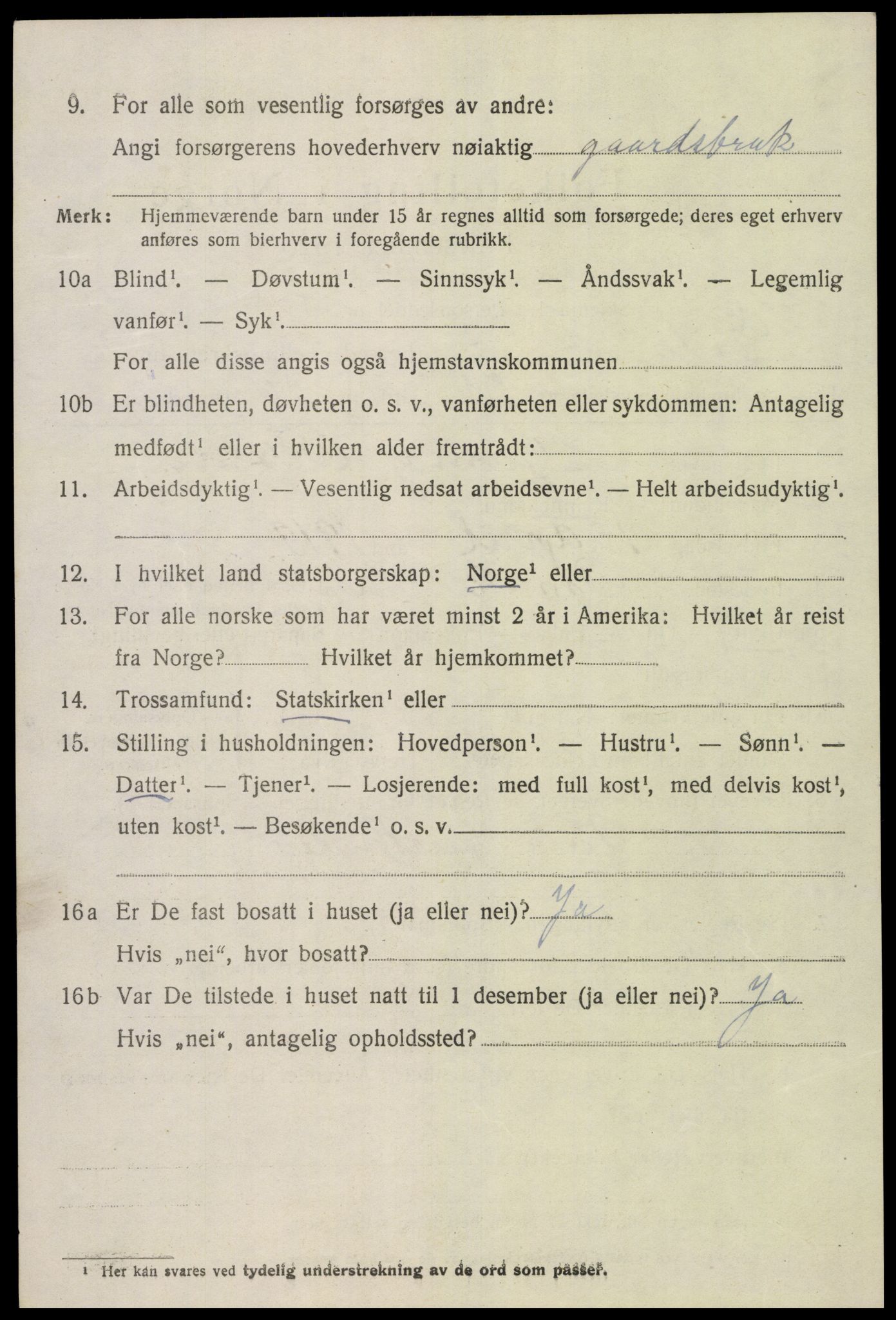 SAK, 1920 census for Eide, 1920, p. 953