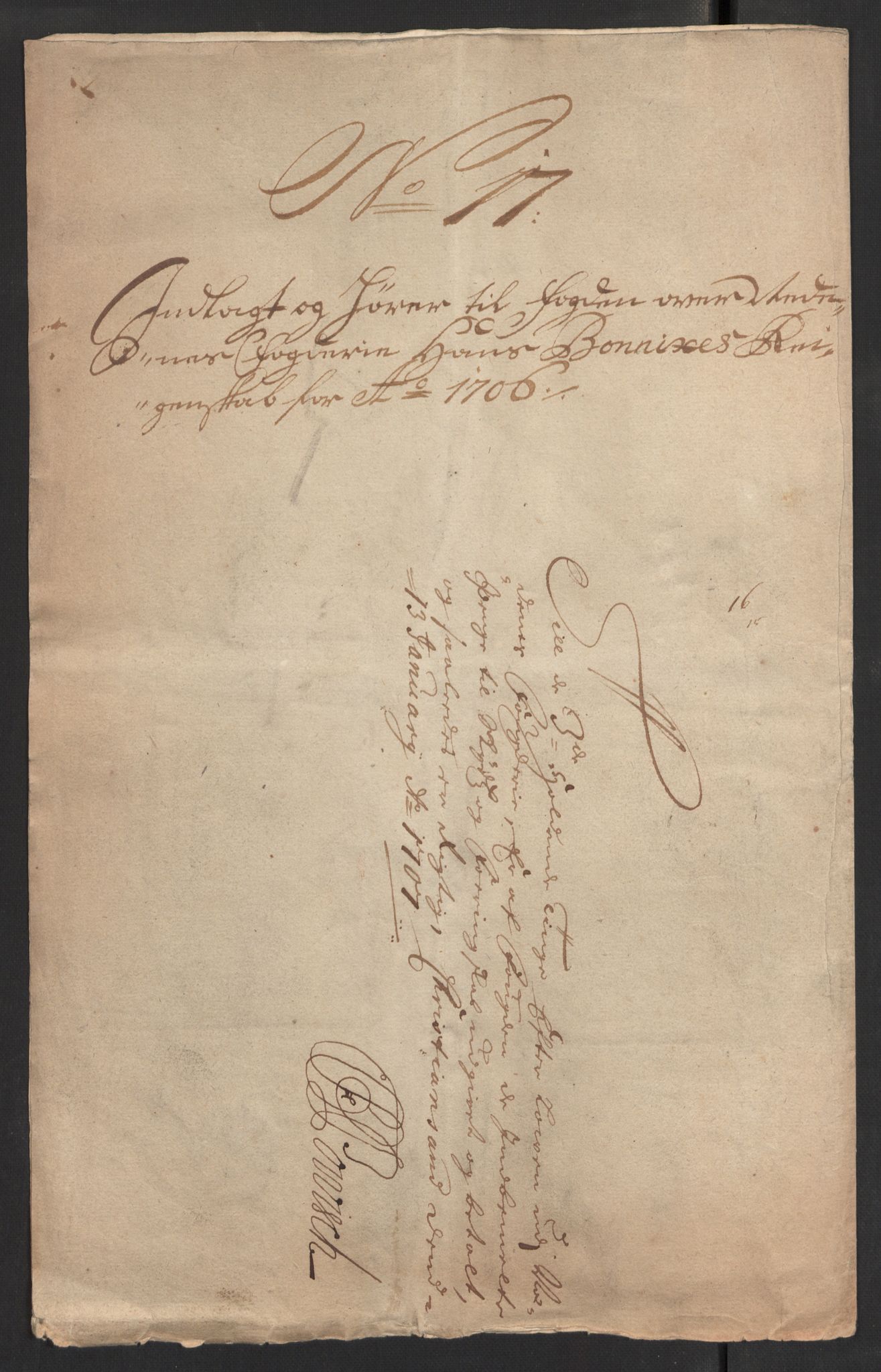 Rentekammeret inntil 1814, Reviderte regnskaper, Fogderegnskap, RA/EA-4092/R39/L2318: Fogderegnskap Nedenes, 1706-1709, p. 111