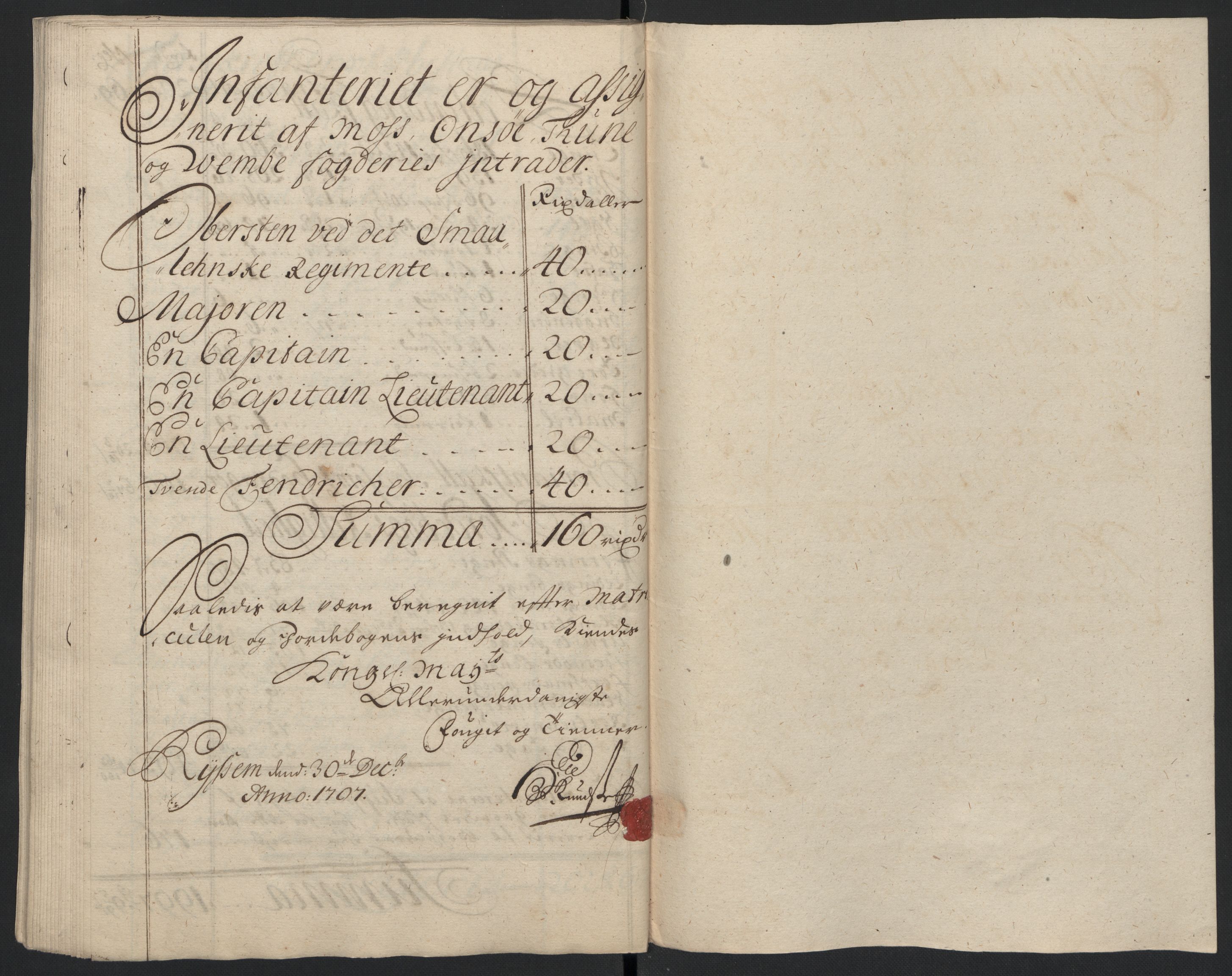 Rentekammeret inntil 1814, Reviderte regnskaper, Fogderegnskap, AV/RA-EA-4092/R04/L0134: Fogderegnskap Moss, Onsøy, Tune, Veme og Åbygge, 1707-1708, p. 110