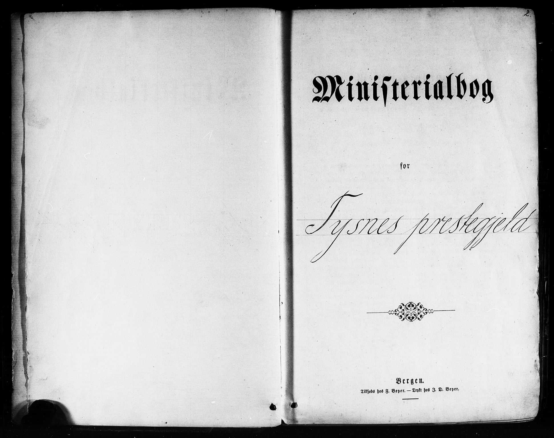 Tysnes sokneprestembete, AV/SAB-A-78601/H/Haa: Parish register (official) no. A 12, 1872-1886, p. 2