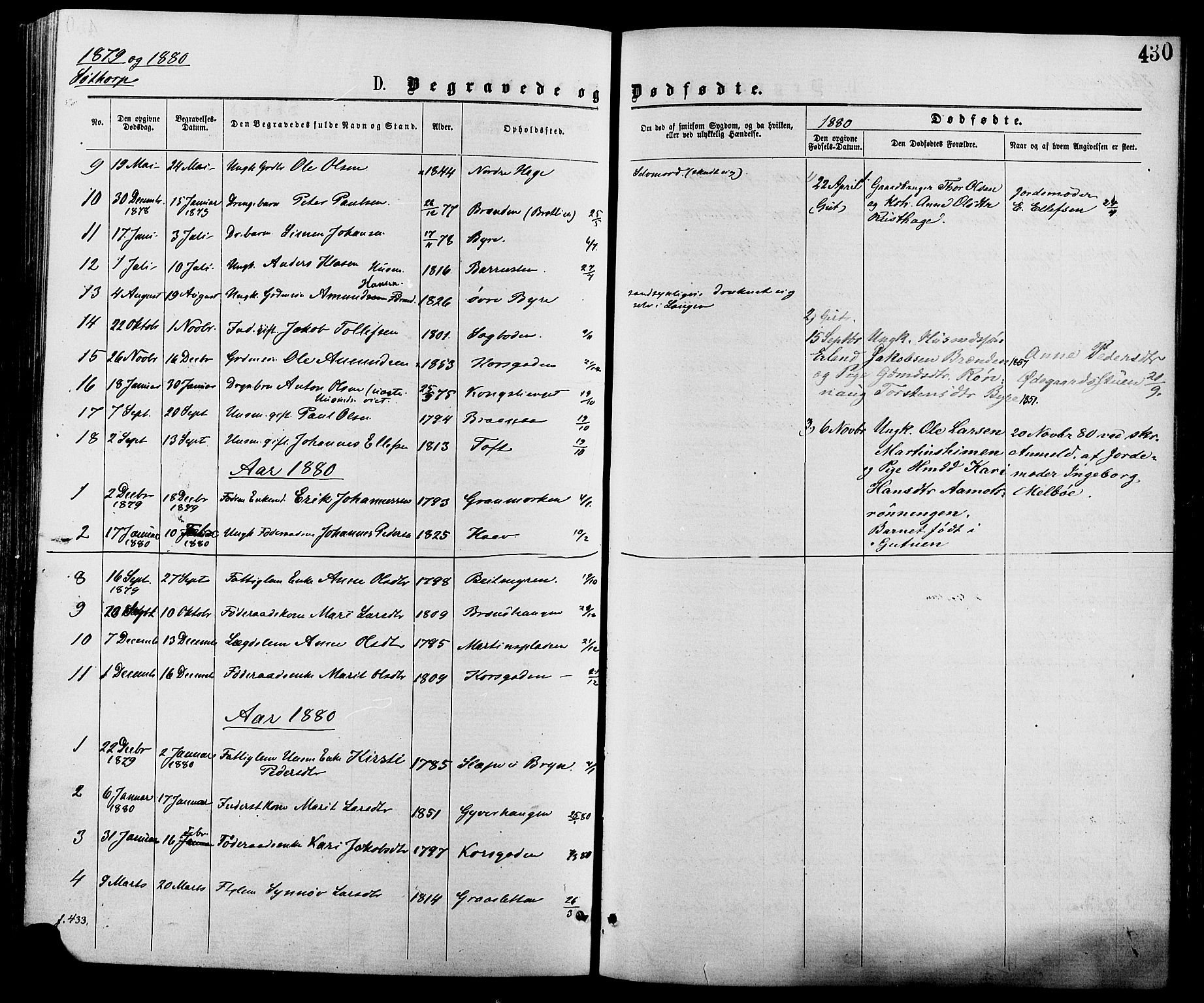 Nord-Fron prestekontor, AV/SAH-PREST-080/H/Ha/Haa/L0002: Parish register (official) no. 2, 1865-1883, p. 430