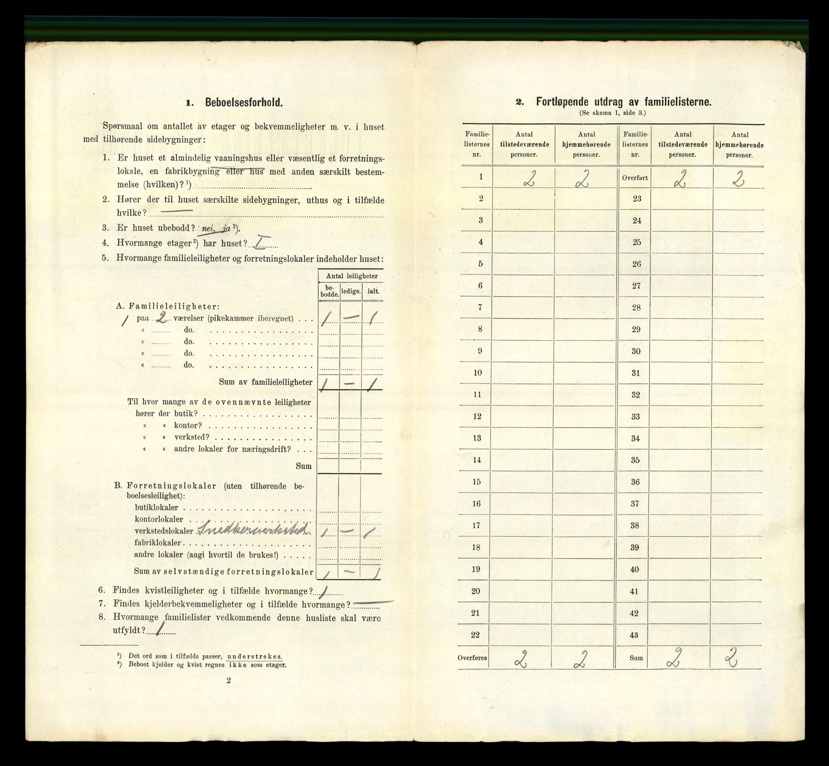 RA, 1910 census for Stavanger, 1910, p. 13045