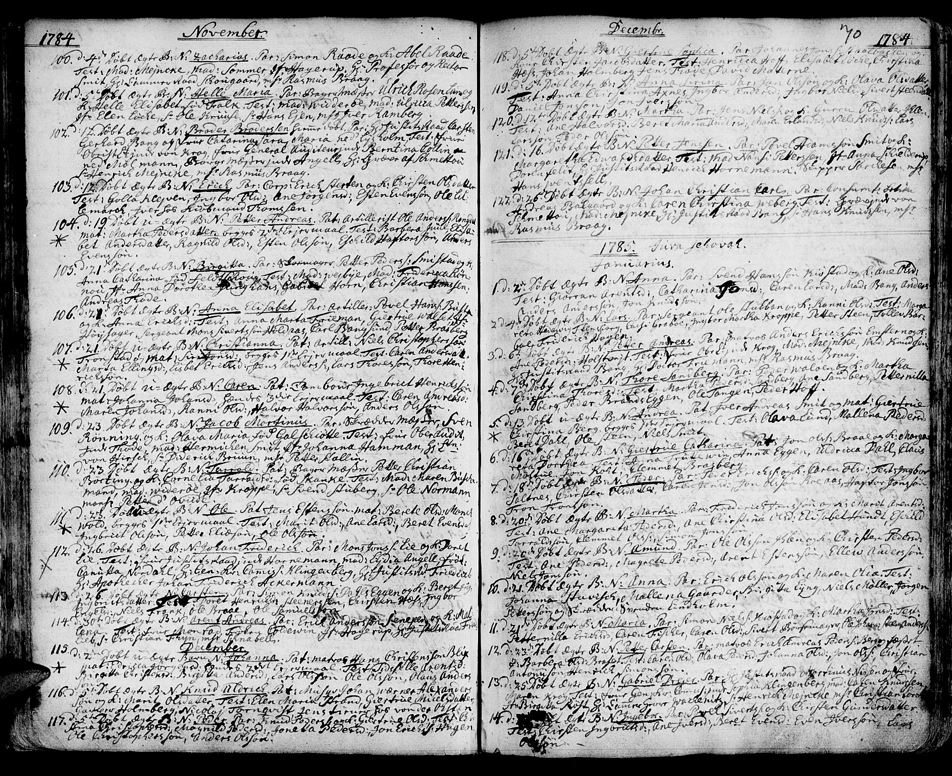 Ministerialprotokoller, klokkerbøker og fødselsregistre - Sør-Trøndelag, SAT/A-1456/601/L0039: Parish register (official) no. 601A07, 1770-1819, p. 70