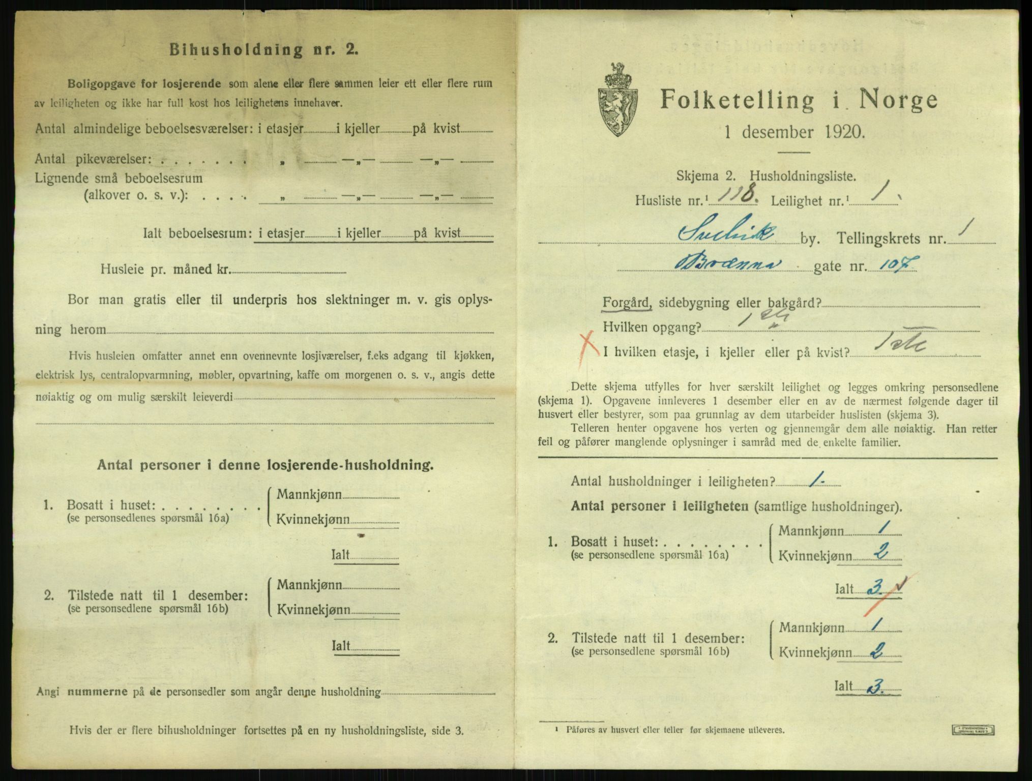 SAKO, 1920 census for Svelvik, 1920, p. 1177