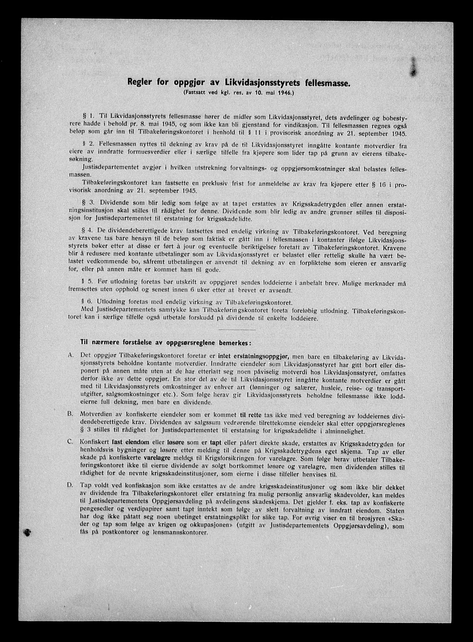 Justisdepartementet, Tilbakeføringskontoret for inndratte formuer, AV/RA-S-1564/H/Hc/Hca/L0896: --, 1945-1947, p. 229