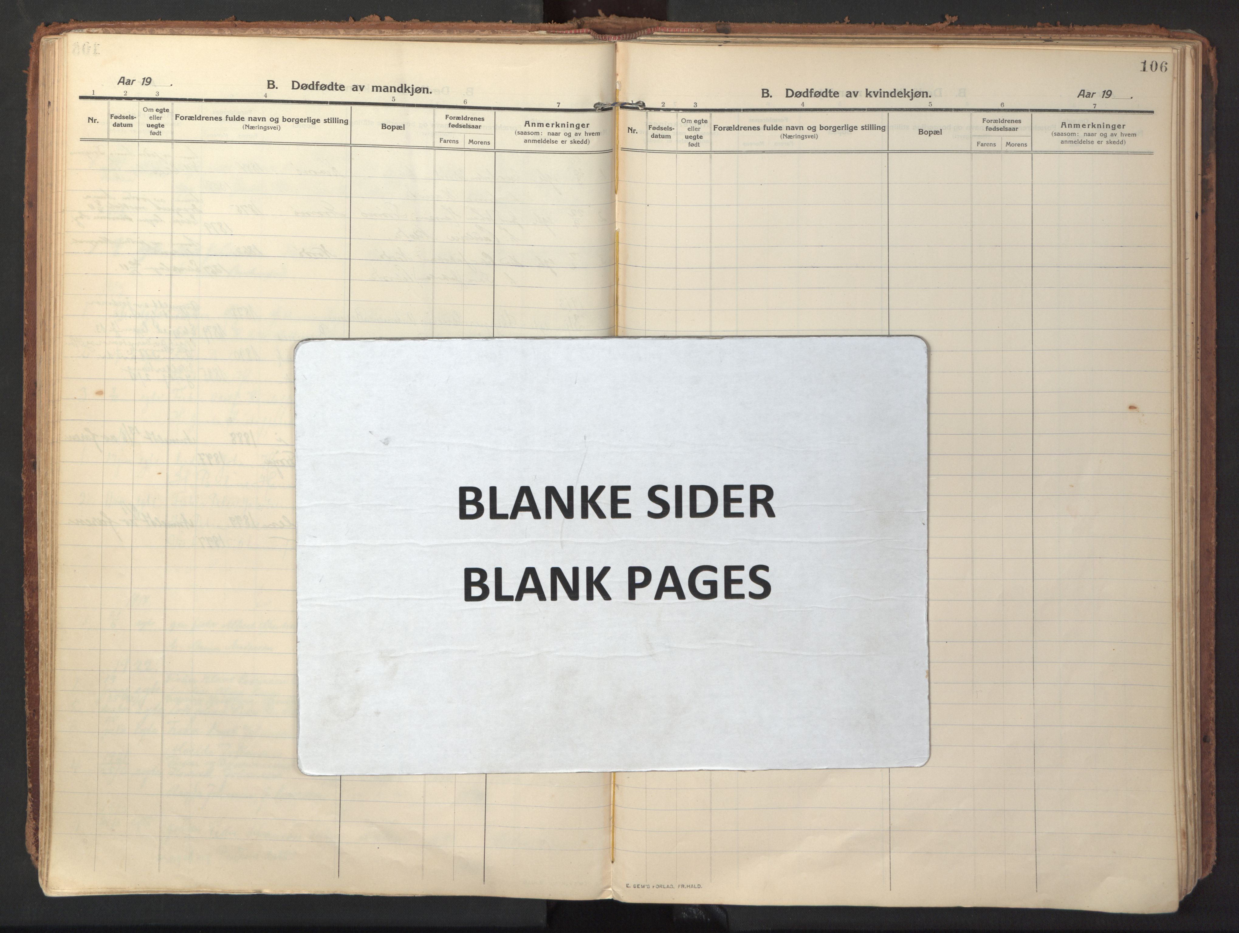 Ministerialprotokoller, klokkerbøker og fødselsregistre - Sør-Trøndelag, AV/SAT-A-1456/640/L0581: Parish register (official) no. 640A06, 1910-1924, p. 106