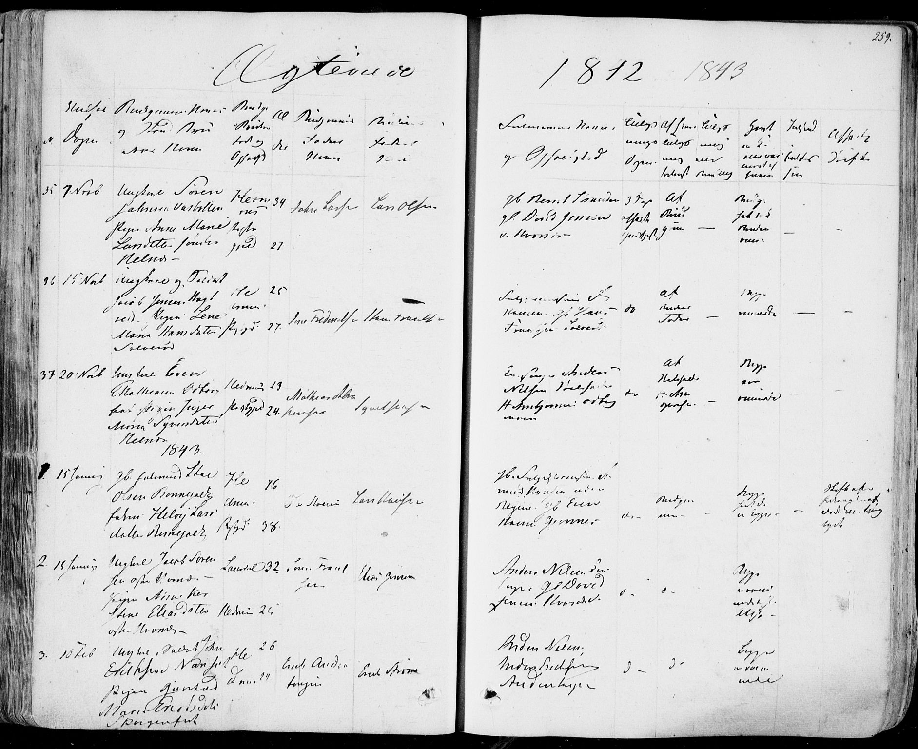 Hedrum kirkebøker, AV/SAKO-A-344/F/Fa/L0005: Parish register (official) no. I 5, 1835-1848, p. 259