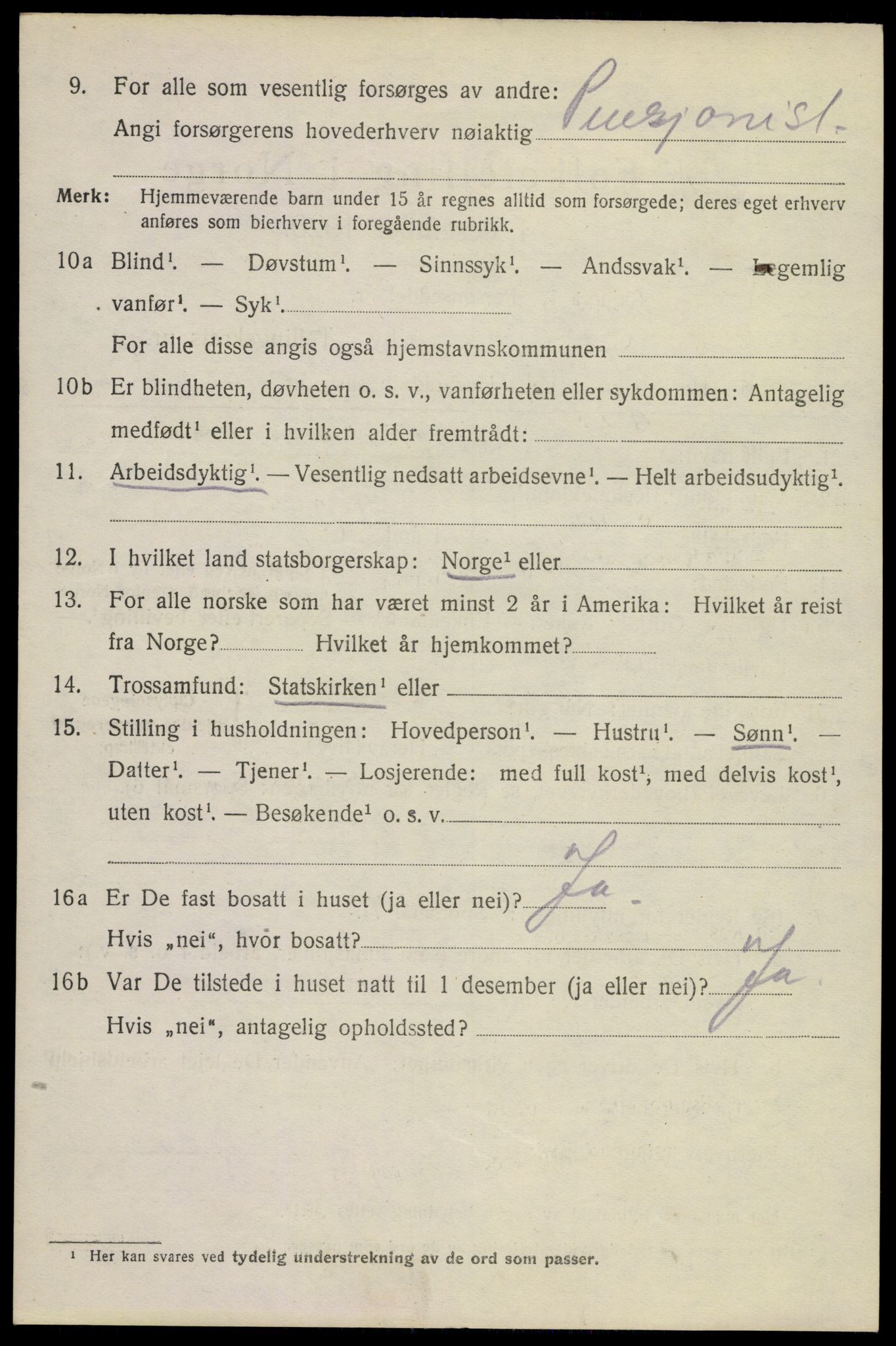 SAKO, 1920 census for Horten, 1920, p. 14634