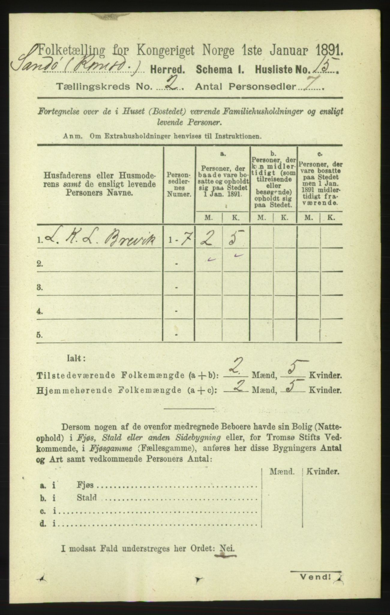 RA, 1891 census for 1546 Sandøy, 1891, p. 482