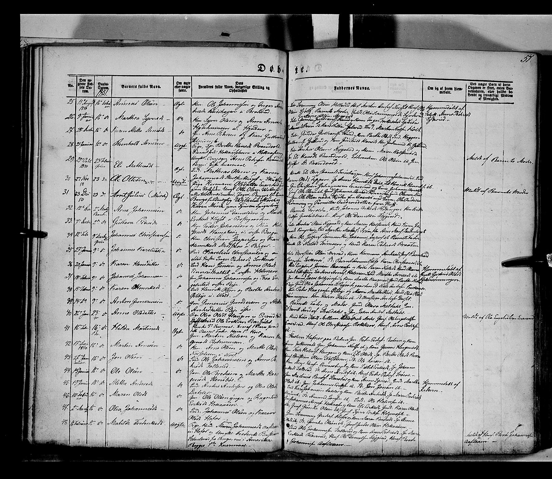 Grue prestekontor, AV/SAH-PREST-036/H/Ha/Haa/L0008: Parish register (official) no. 8, 1847-1858, p. 51