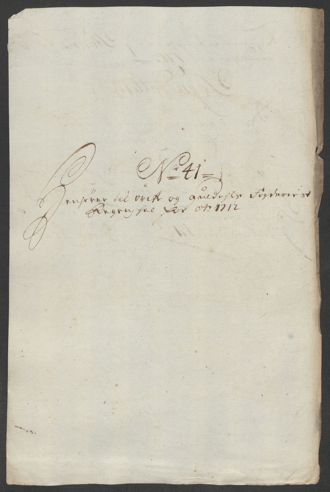 Rentekammeret inntil 1814, Reviderte regnskaper, Fogderegnskap, AV/RA-EA-4092/R60/L3963: Fogderegnskap Orkdal og Gauldal, 1712, p. 366