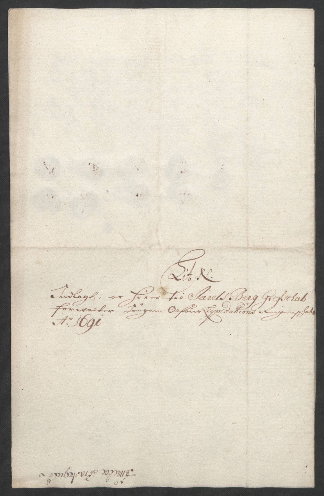 Rentekammeret inntil 1814, Reviderte regnskaper, Fogderegnskap, RA/EA-4092/R32/L1864: Fogderegnskap Jarlsberg grevskap, 1691, p. 423