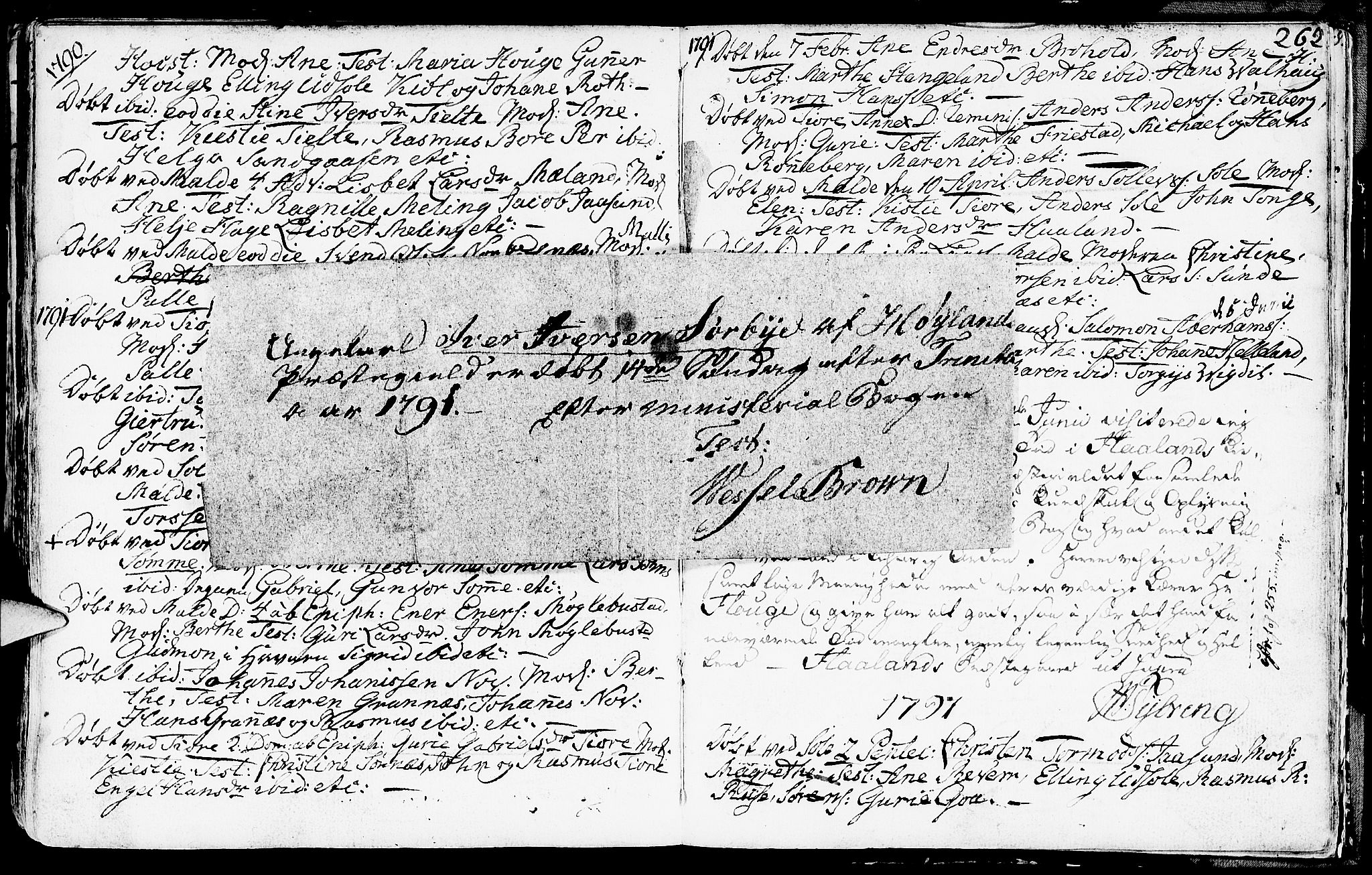 Håland sokneprestkontor, AV/SAST-A-101802/001/30BA/L0002: Parish register (official) no. A 2, 1722-1794, p. 262